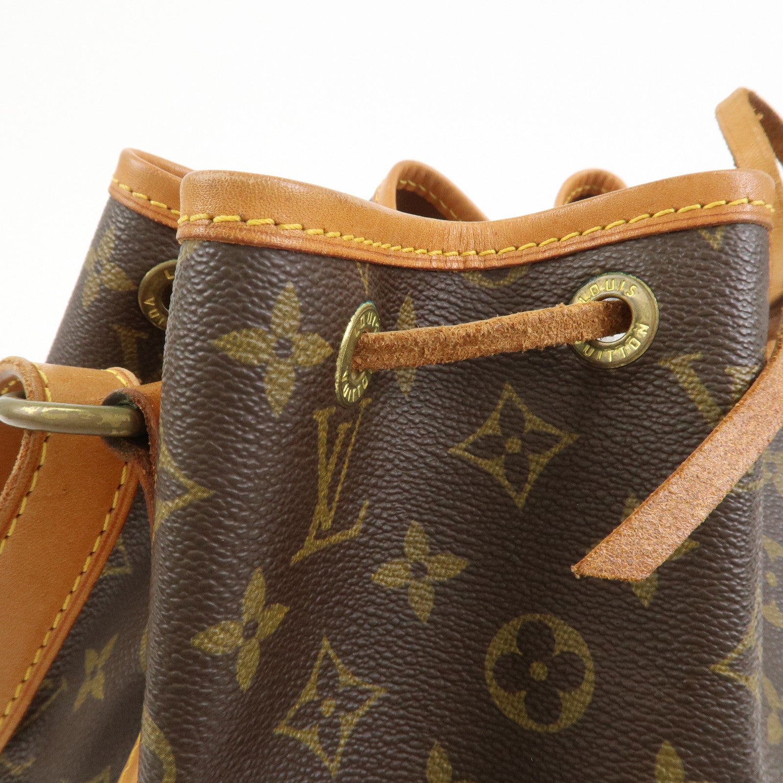 Louis Vuitton Monogram Petit Noe Shoulder Bag Brown M42226