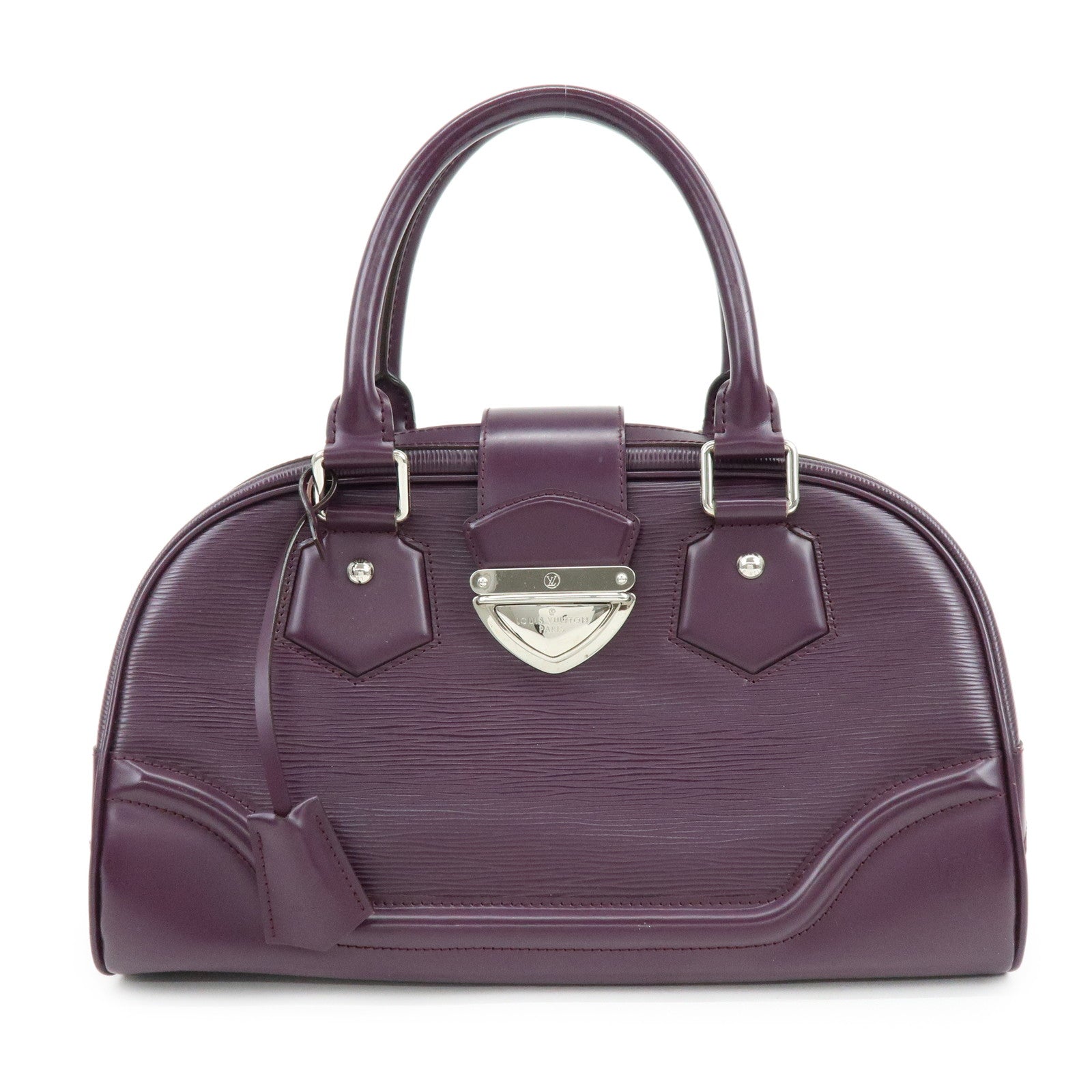 Louis Vuitton Epi Bowling Montaigne GM Hand Bag Cassis M5931K