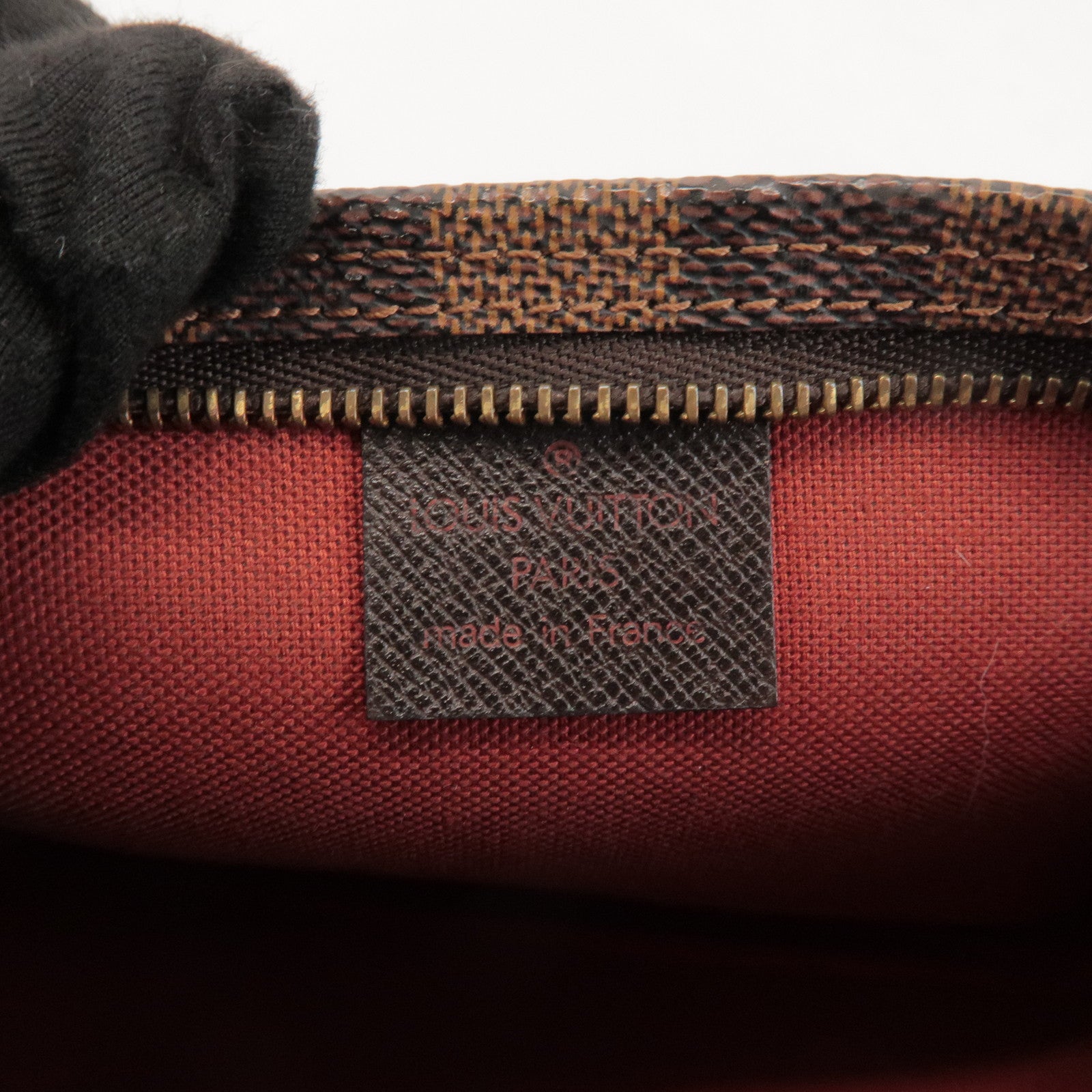 Louis Vuitton Damier Trousse Makeup Accessory Pouch Brown N51982