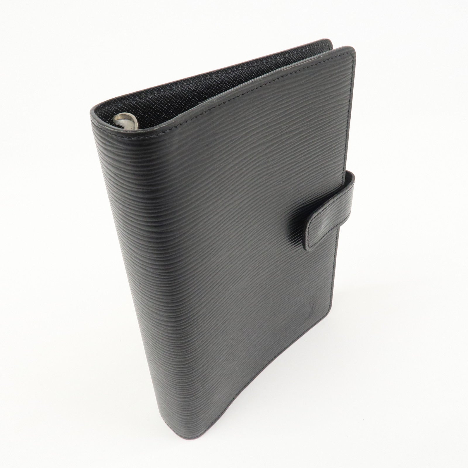 Louis Vuitton Epi Agenda MM Planner Cover Noir Black R20042