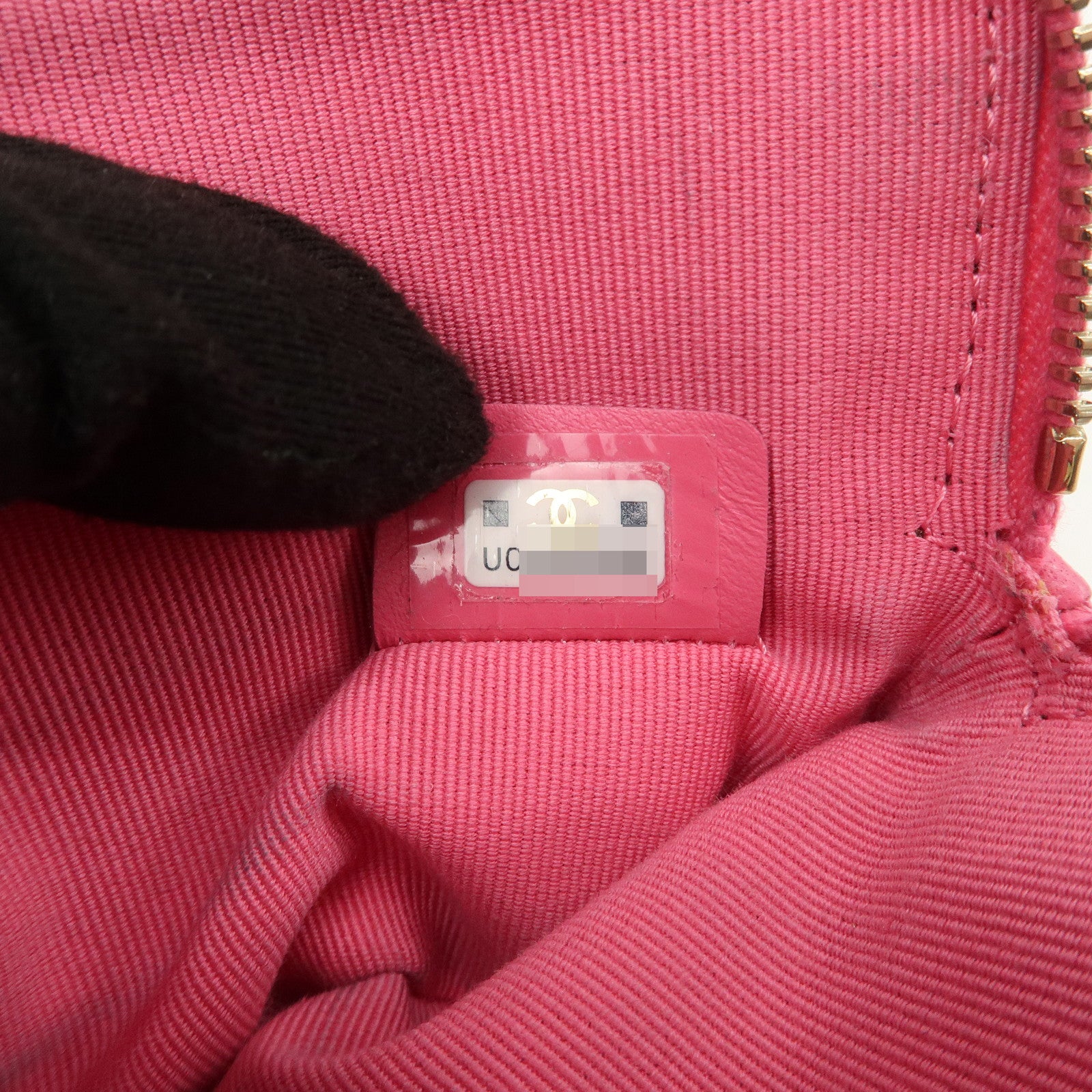 CHANEL Matelasse Leather Zippy Coin Wallet Coin Purse Pink AP2086