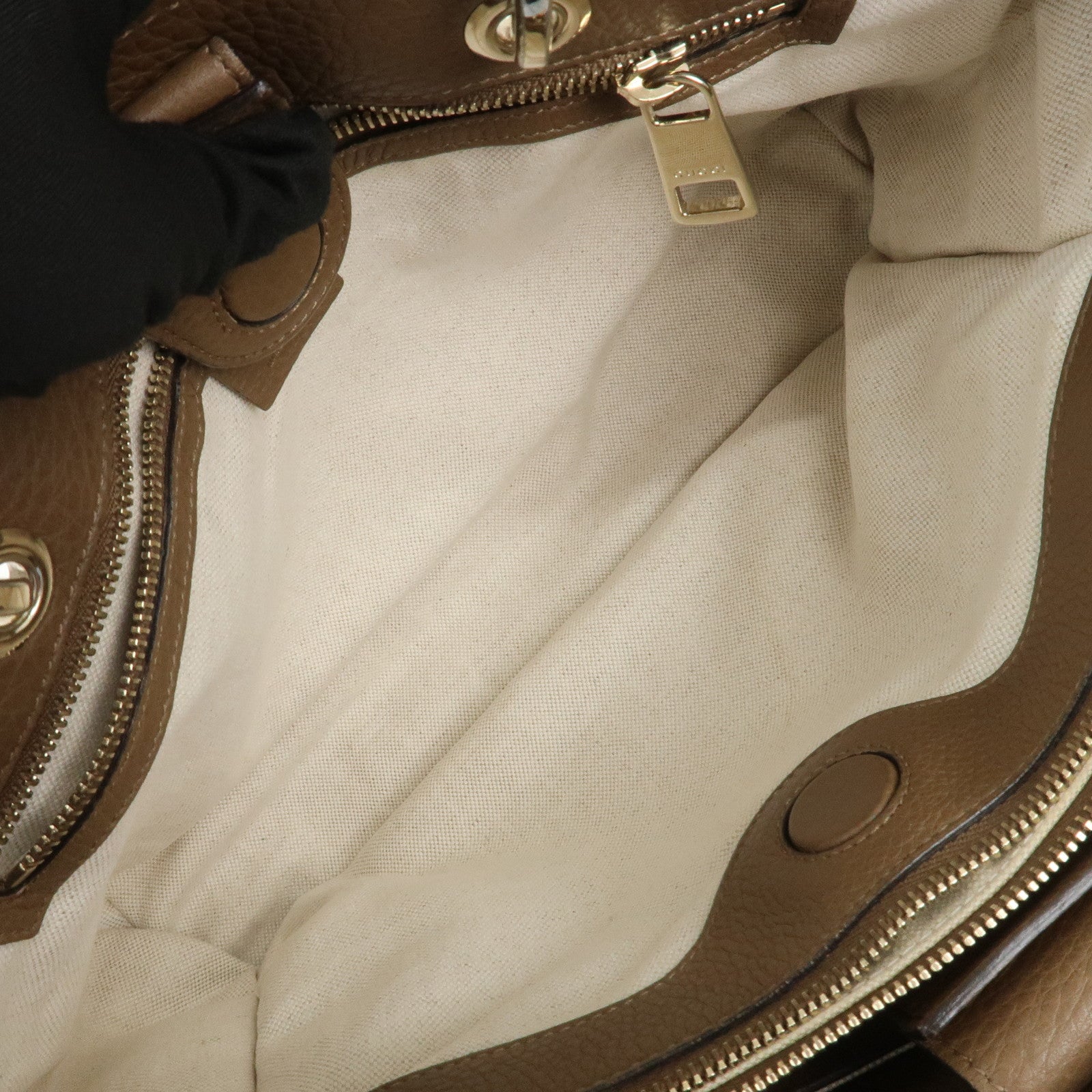 GUCCI Bamboo Shopper Medium 2Way Bag Shoulder Bag 323660