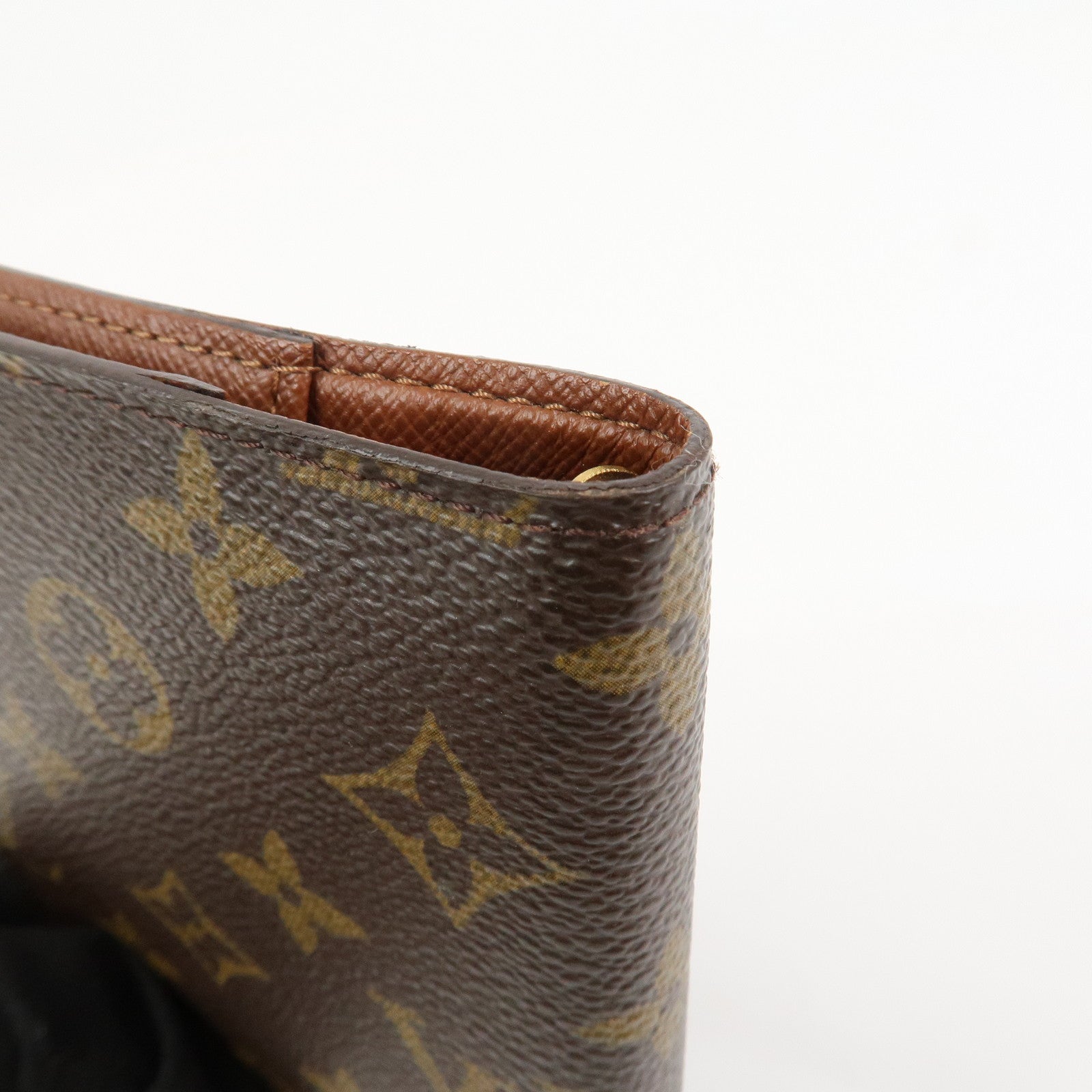 Louis Vuitton Monogram Canvas Agenda PM Planner Cover Brown R20005