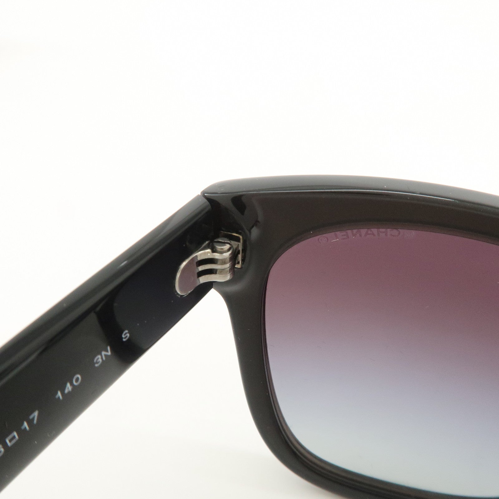 CHANEL Plastic Sunglasses Dark Brown 5380-A c.1707/S6 56□17 140 3NS