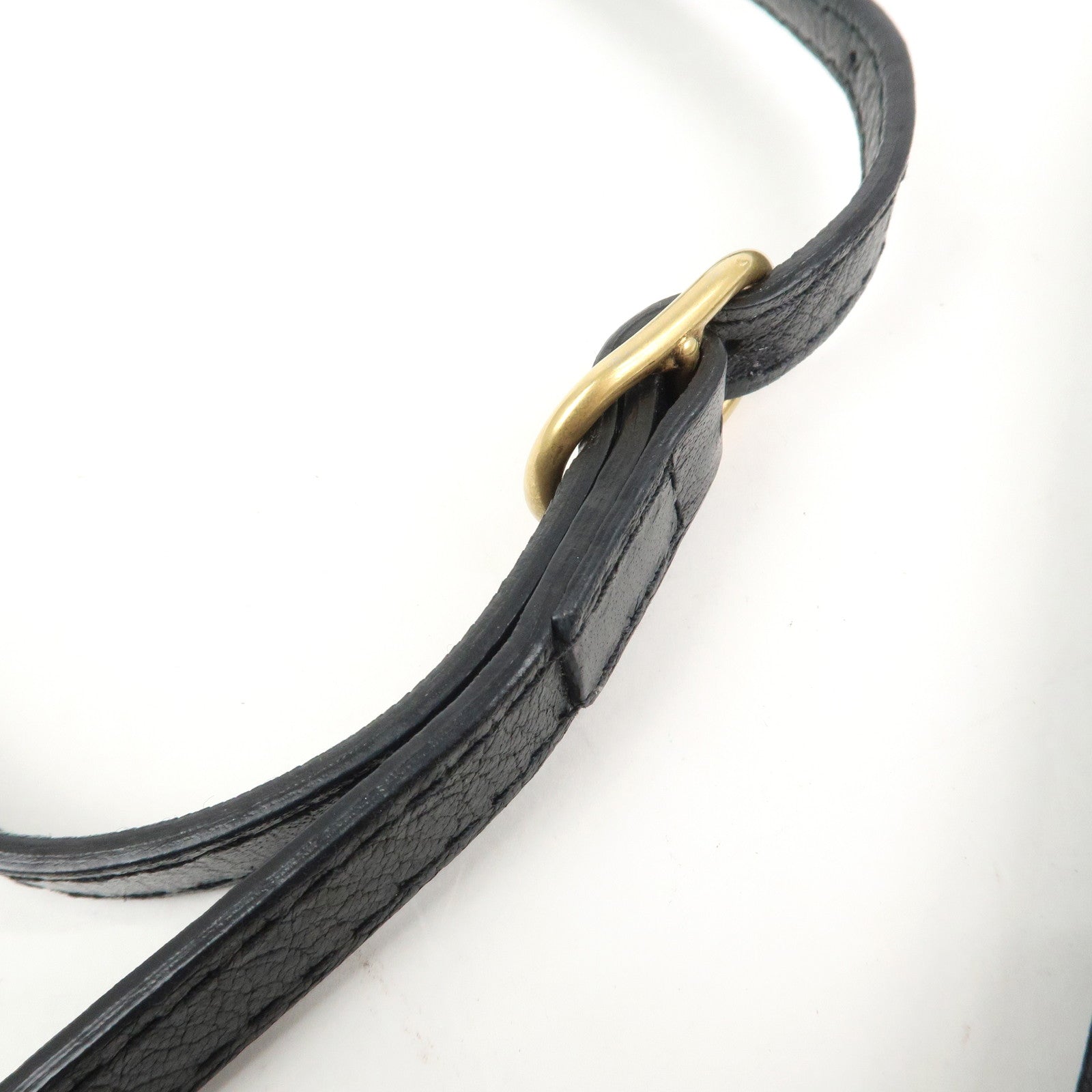 GUCCI Animalier Liber Small Cat Head Shoulder Bag Black 524620