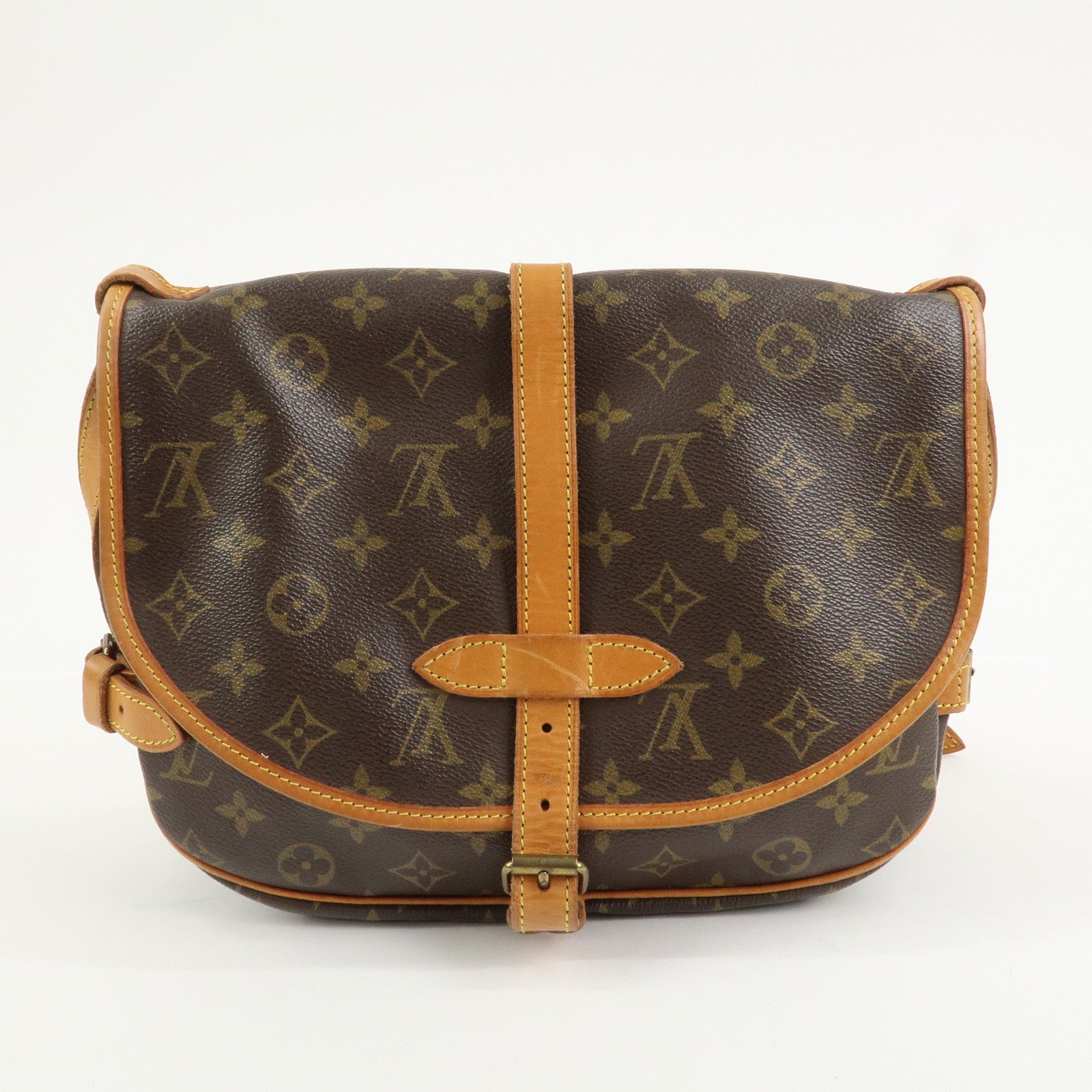 Louis Vuitton Monogram Saumur 30 Shoulder Bag Brown M42256