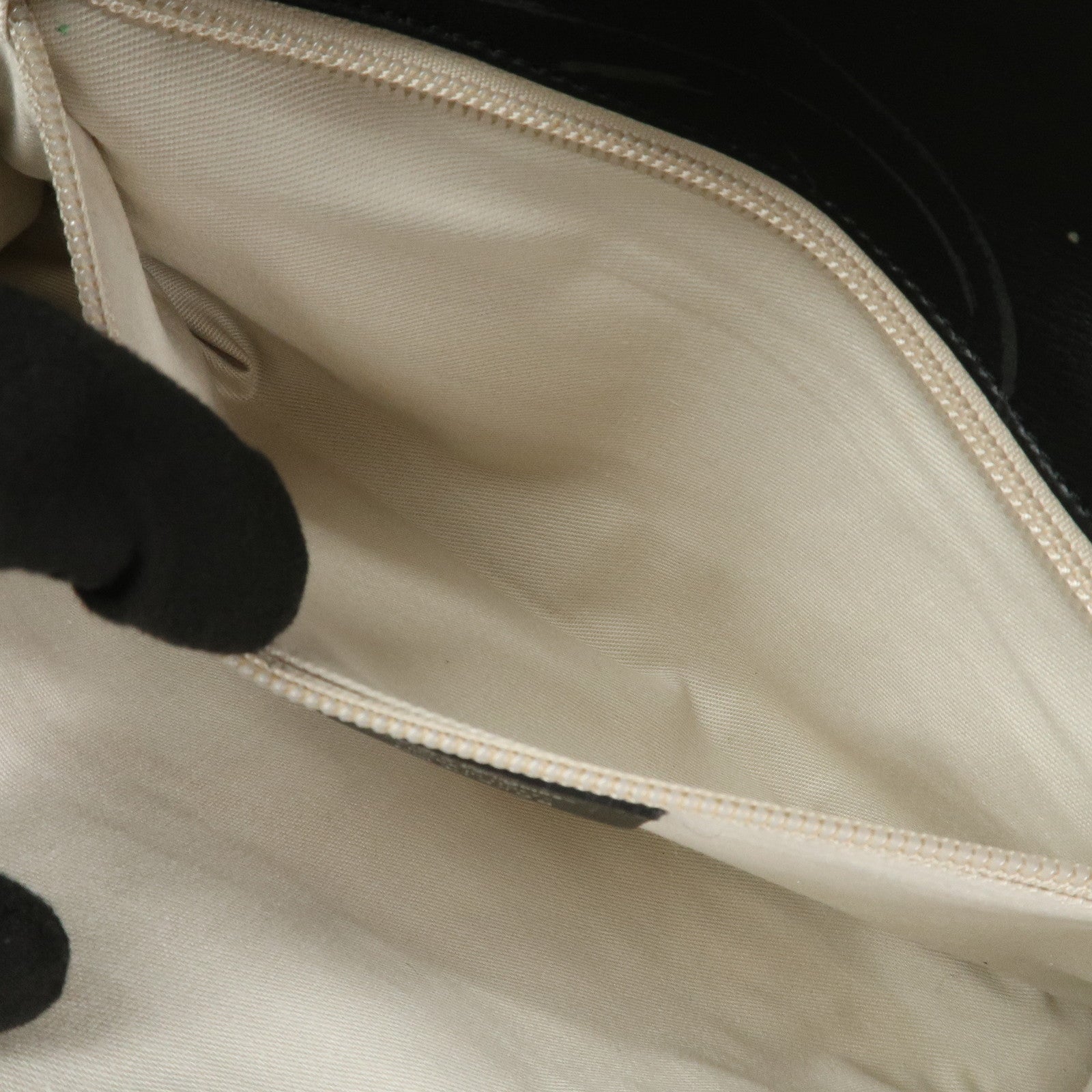 Ferragamo Gancini Leather 2Way Bag Hand Bag Shoulder Bag Black