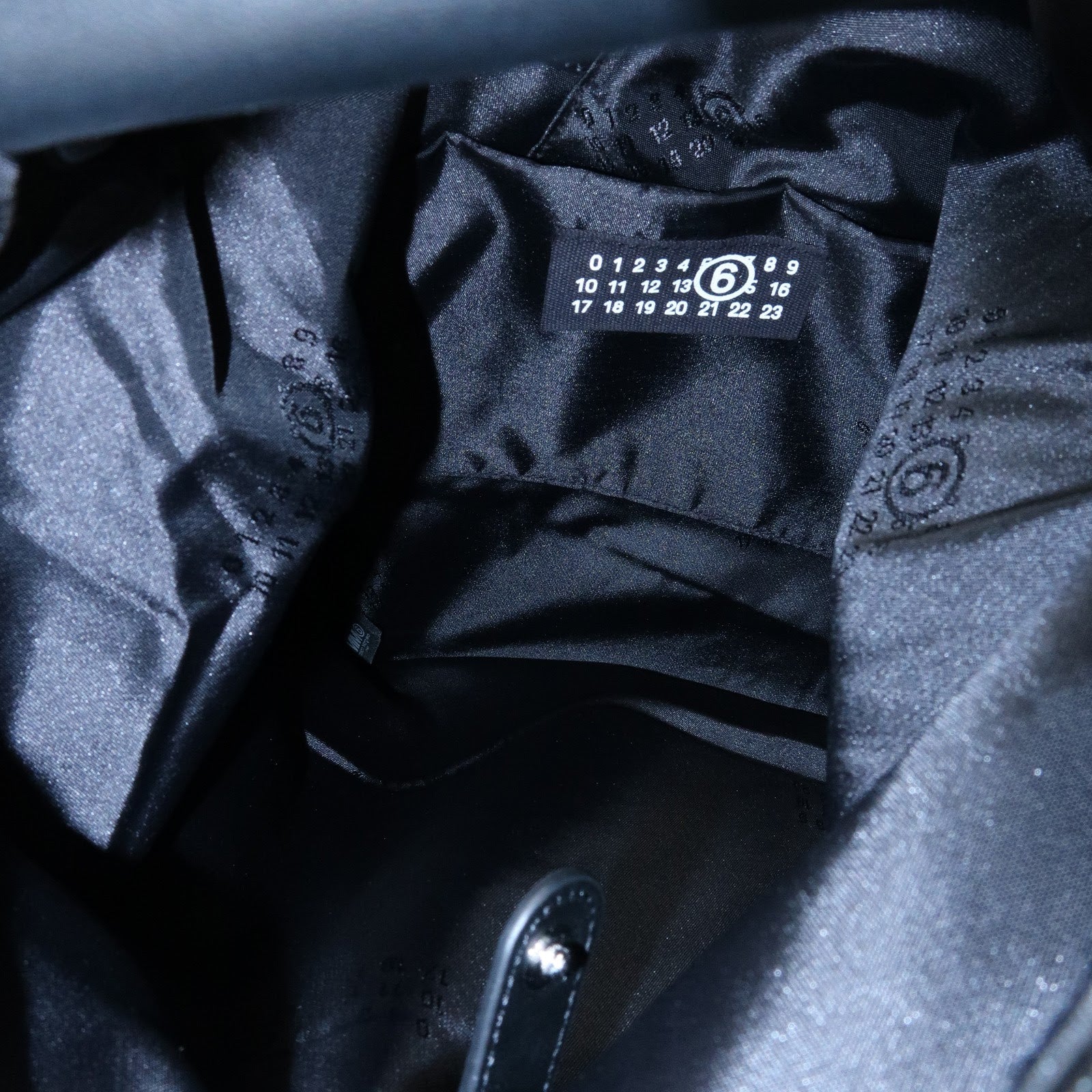 Maison Margiela MM6 Leather Japanese Tote Bag Shoulder Bag Black