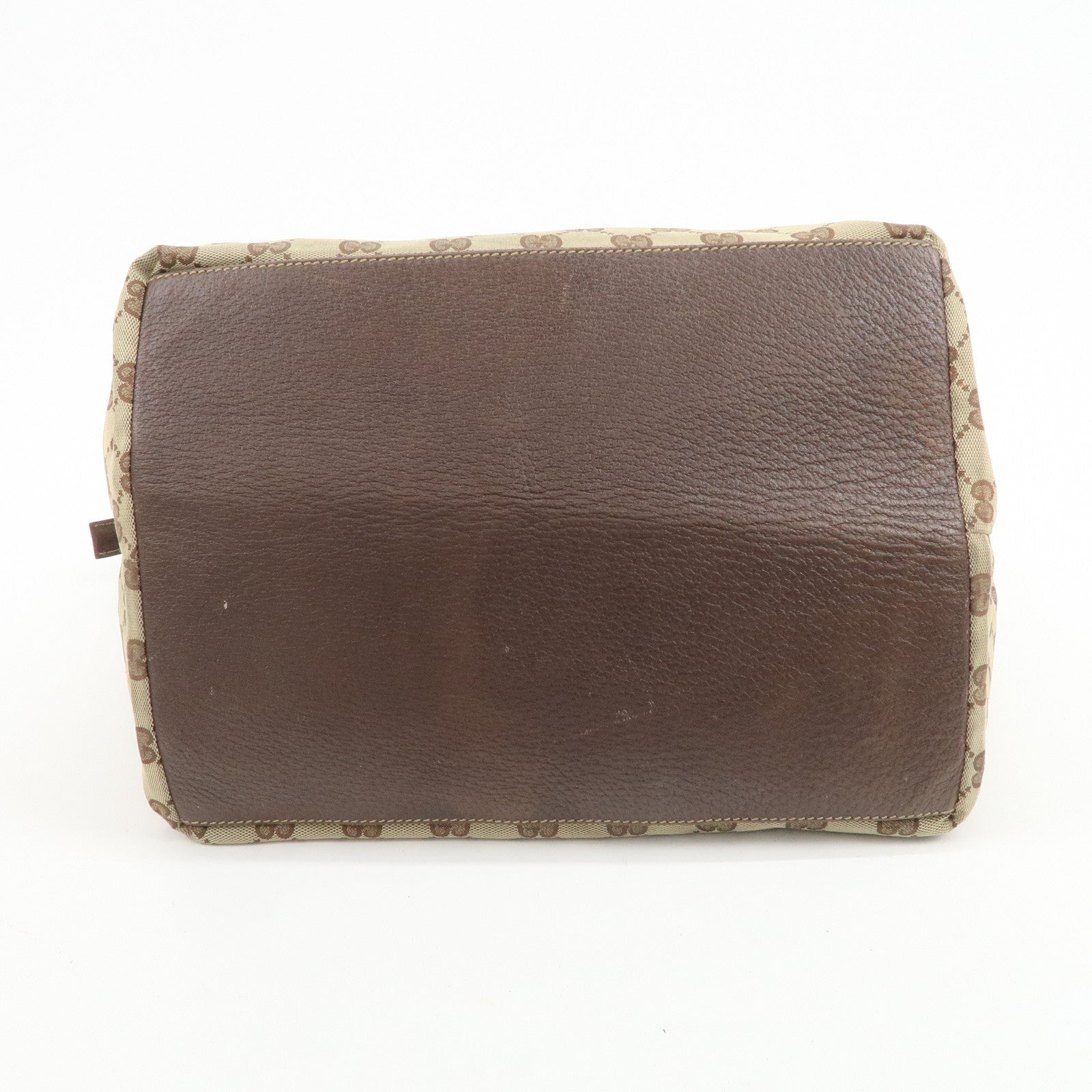 GUCCI Sherry GG Canvas Leather Tote Bag Shoulder Bag Brown 131231