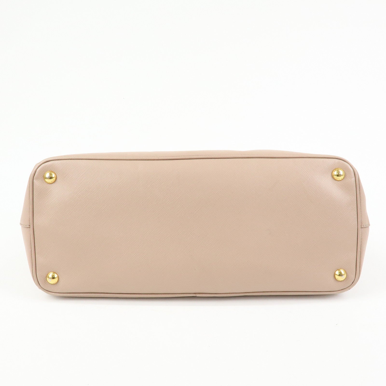 PRADA Triangle Logo Galleria Saffiano Leather Tote Hand Bag Pink