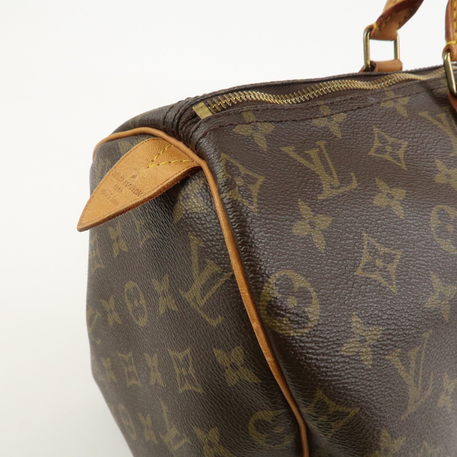 Louis Vuitton Monogram Speedy 40 Hand Bag Boston Bag Brown M41522