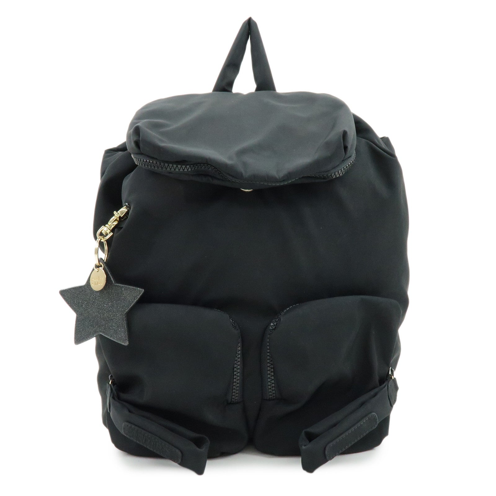 Chloe See by Chloe Nylon Back Pack Star Black