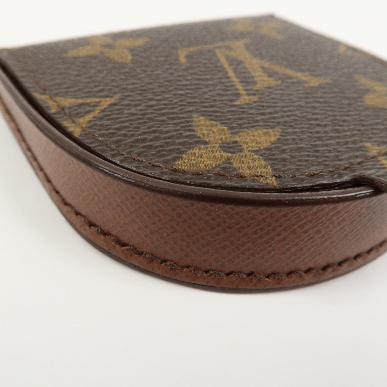 Louis Vuitton Monogram Portemonnaie Cuvette Coin Case Brown M61960