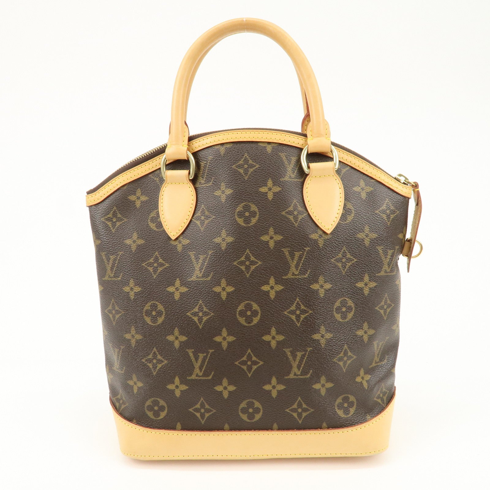 Louis Vuitton Monogram Lock It Hand Bag Old Style Brown M40102 Used