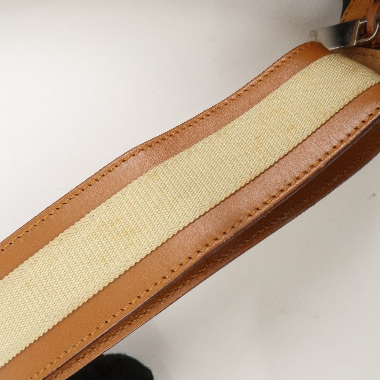 GUCCI Canvas Leather Shoulder Bag Hand Bag Dark Brown 019・0460