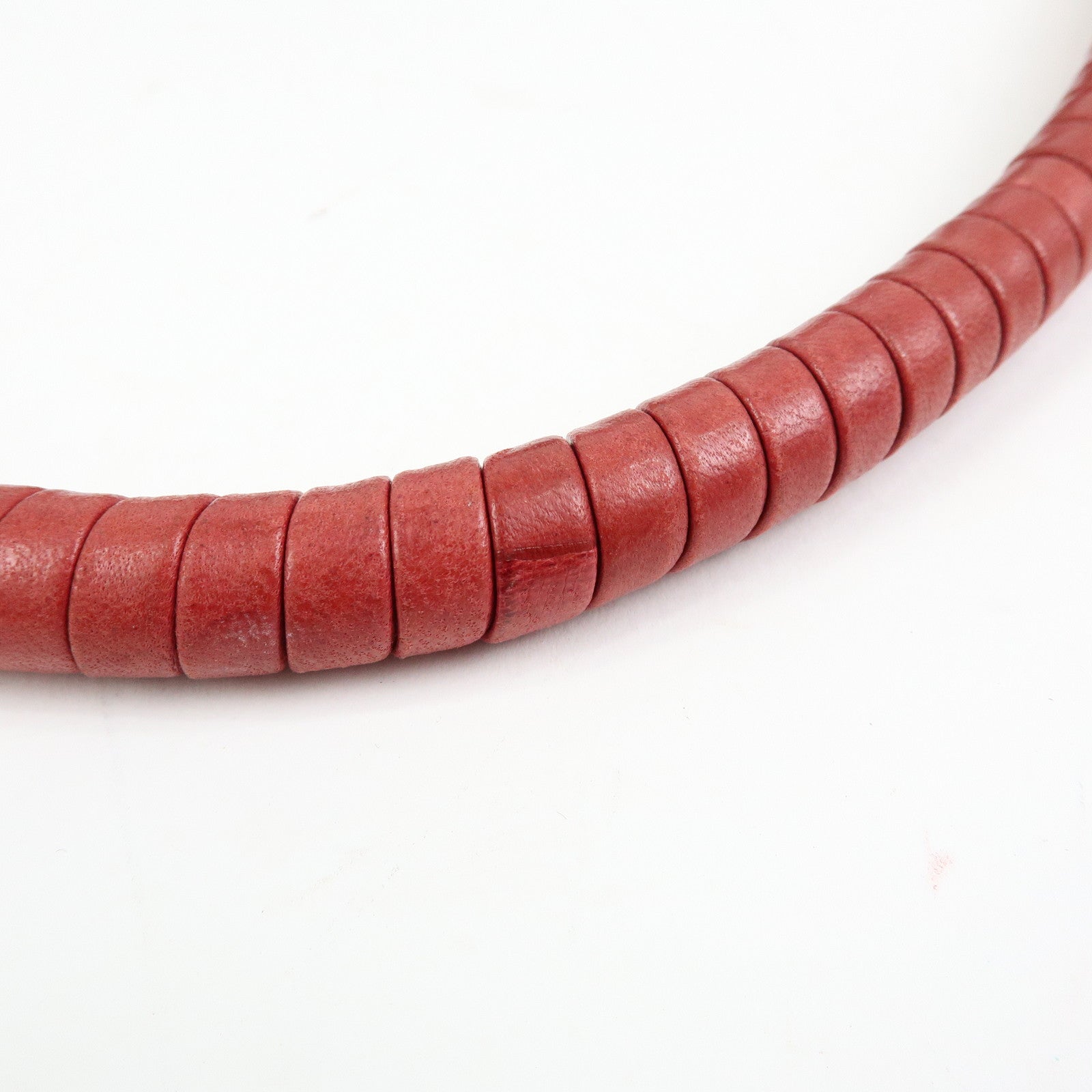 BOTTEGA VENETA Intrecciato Leather Shoulder Bag Red 132369