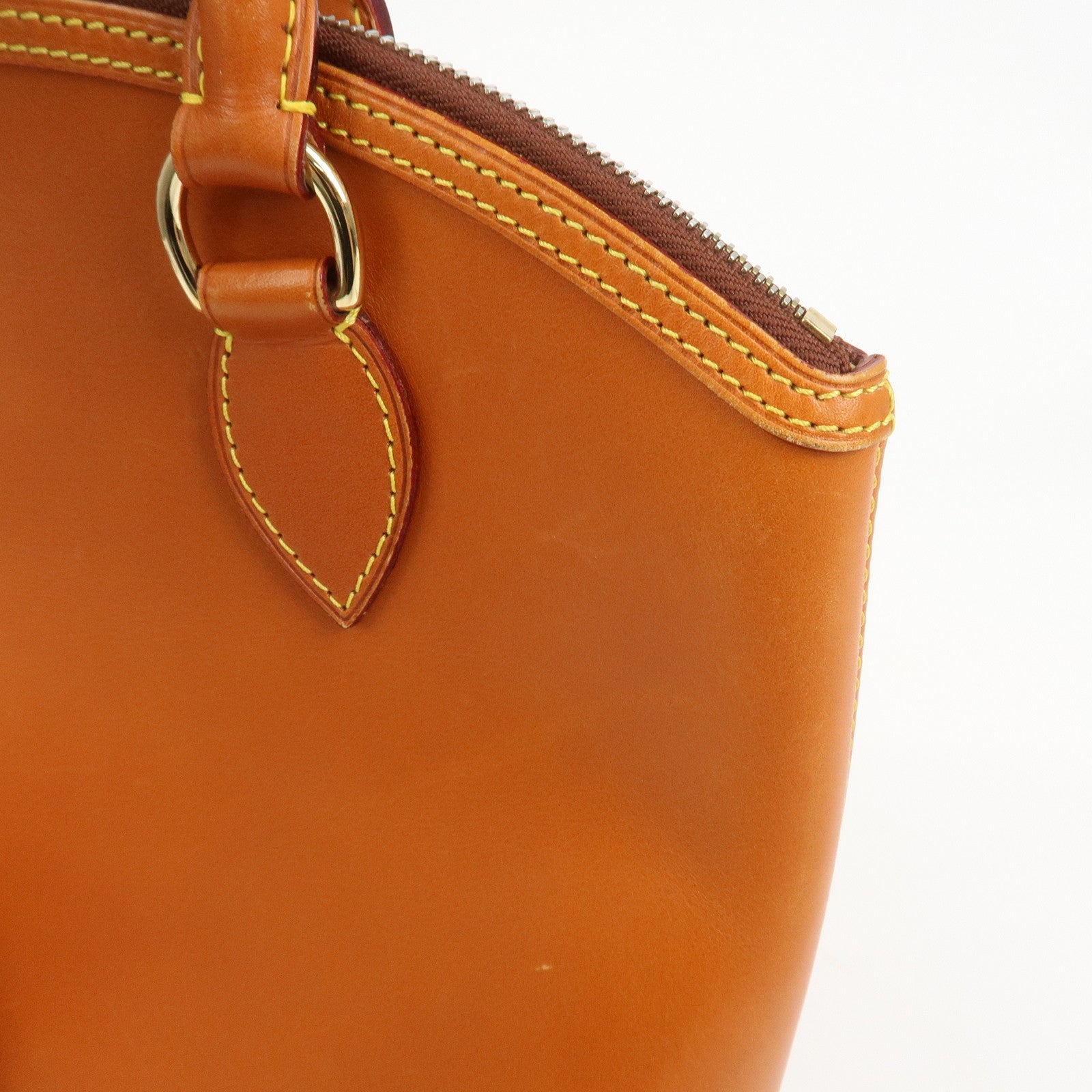 Louis Vuitton Lockit Nomade Leather Hand Bag Caramel Brown M85388