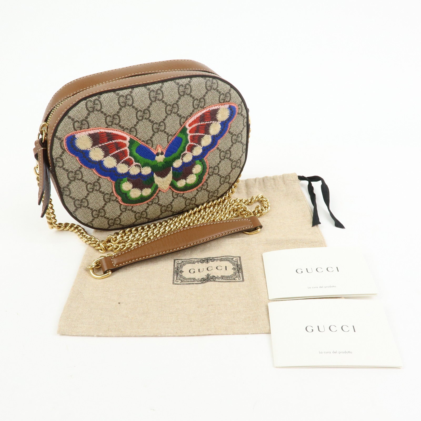 GUCCI GG Supreme Leather Shoulder Crossbody Bag JapanLimited 409535