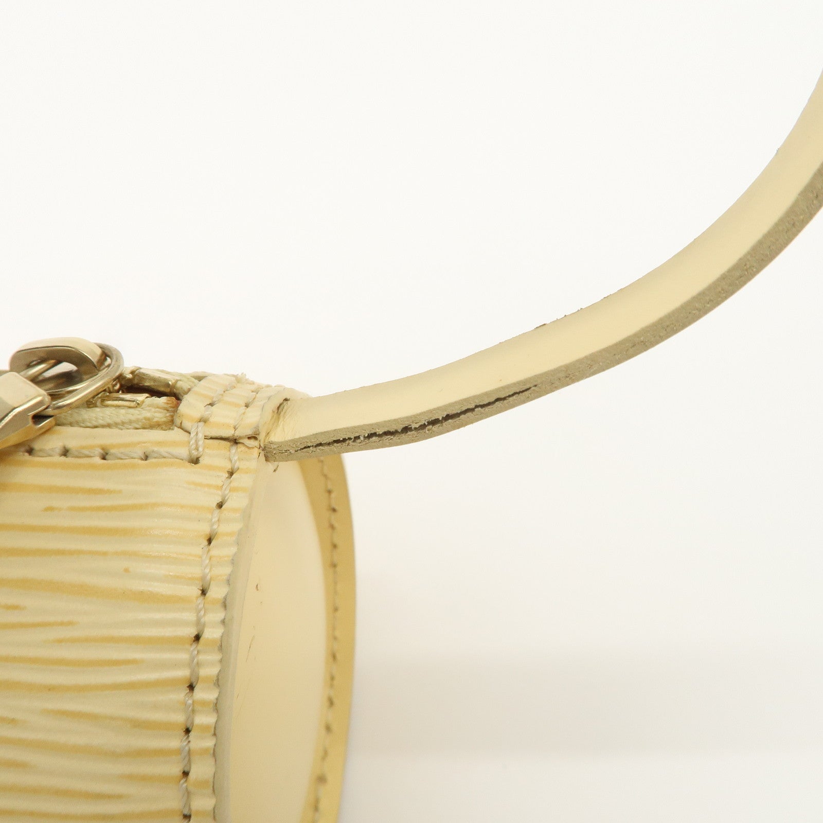 Louis Vuitton Epi Set of 2 Mini Pouch For Soufflo Bag Ivory Blue Used