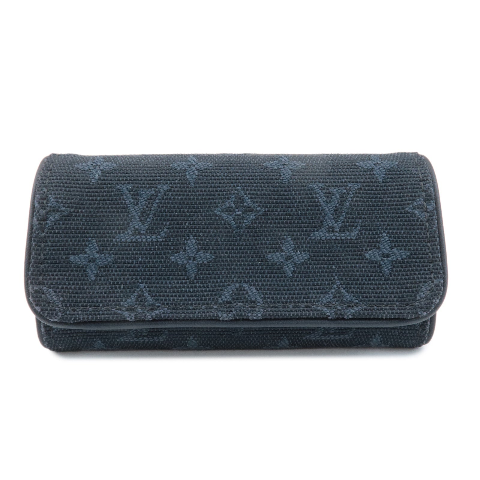 Louis Vuitton Monogram Mini Multicles 4 Key Case TST Blue M92430 Used
