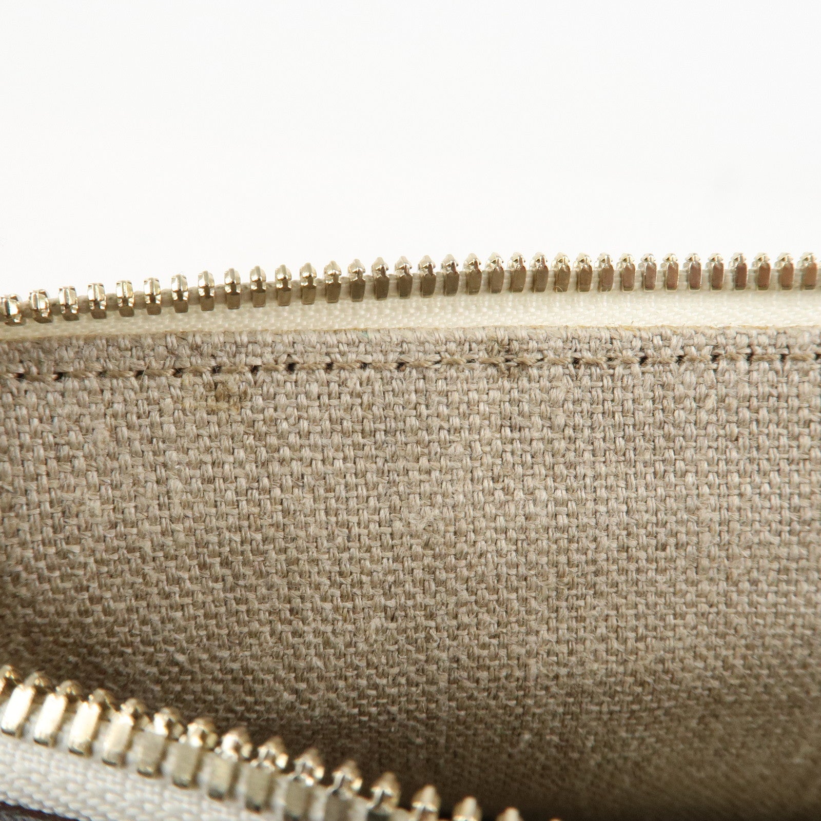 GUCCI Sherry Leather Shoulder Bag Ivory Used