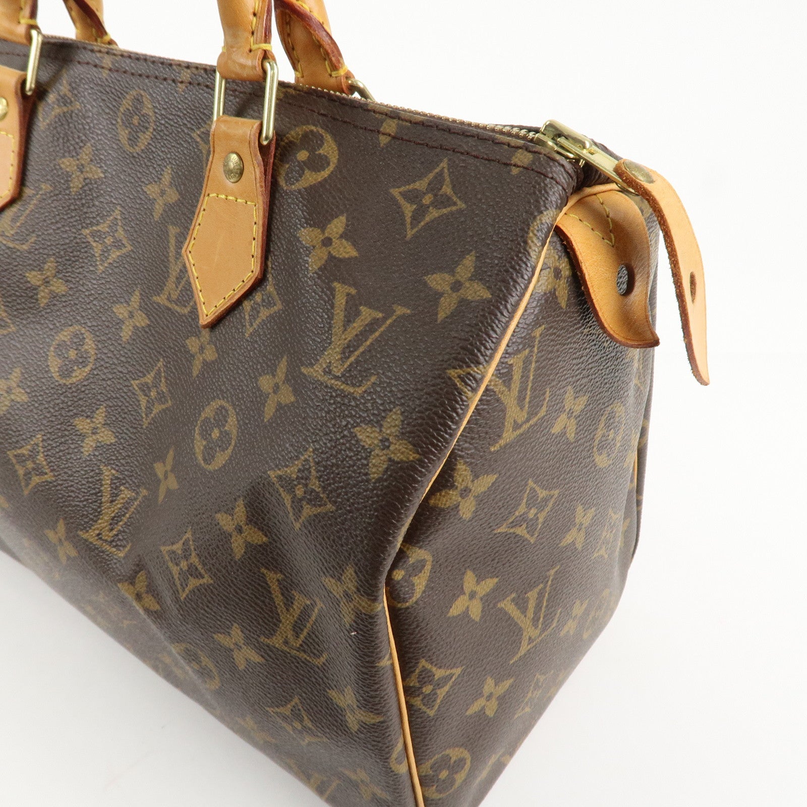 Louis Vuitton Monogram Speedy 30 Hand Bag Boston Bag M41526 Used