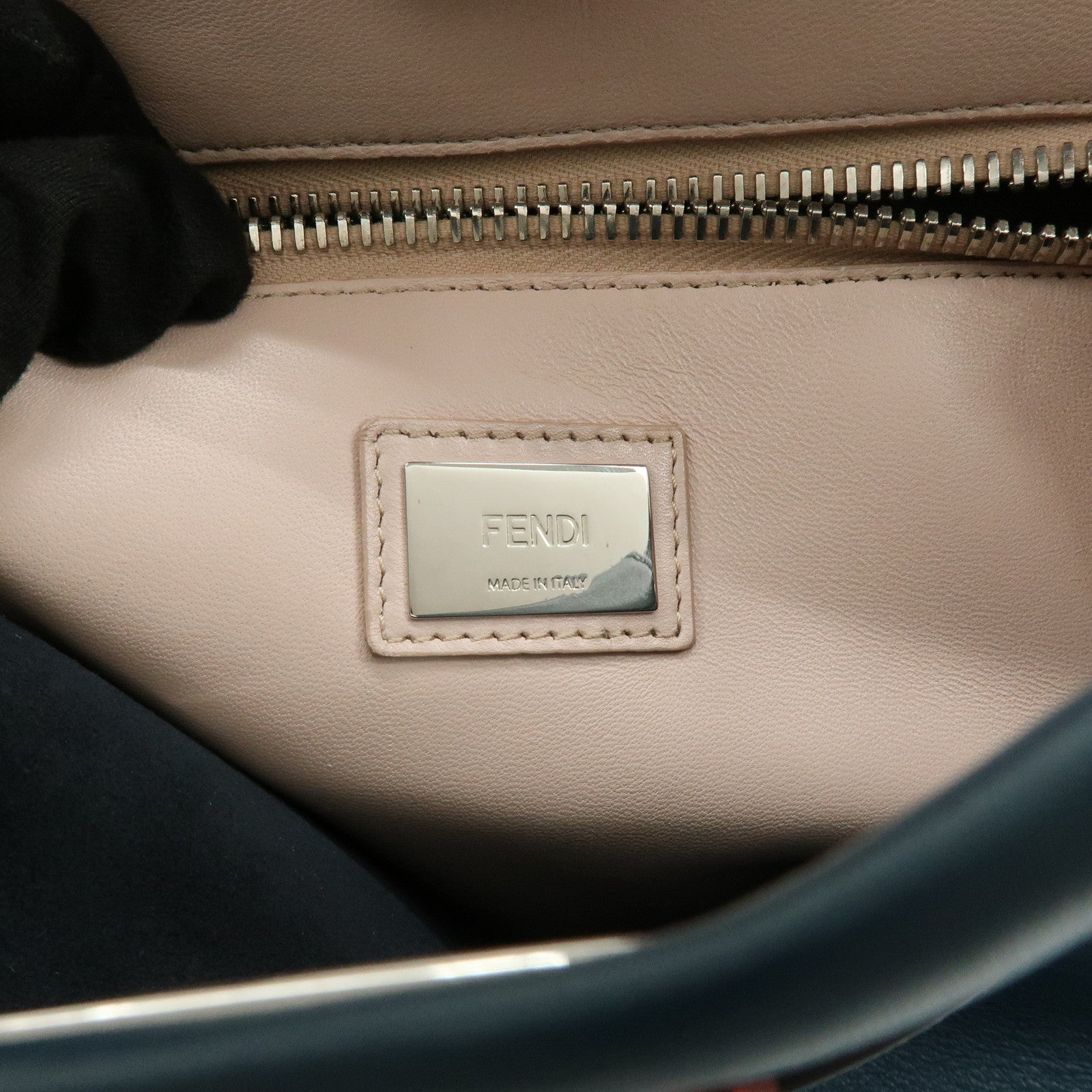 FENDI Peekaboo Calf Leather 2Way Bag Hand Bag Shoulder Bag 8BN290