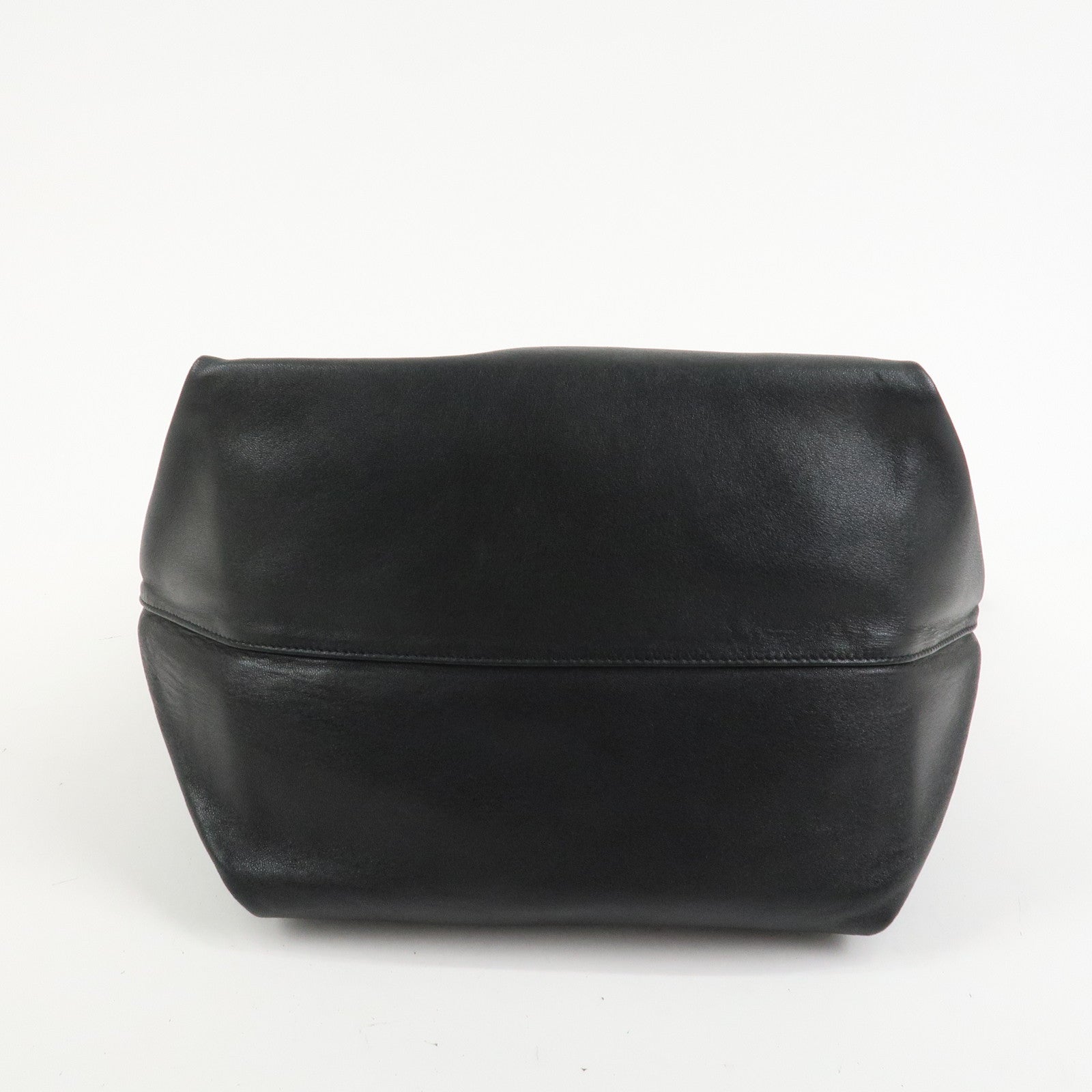SAINT LAURENT PARIS TEDDY Lamb Skin Shoulder Bag Black 538447