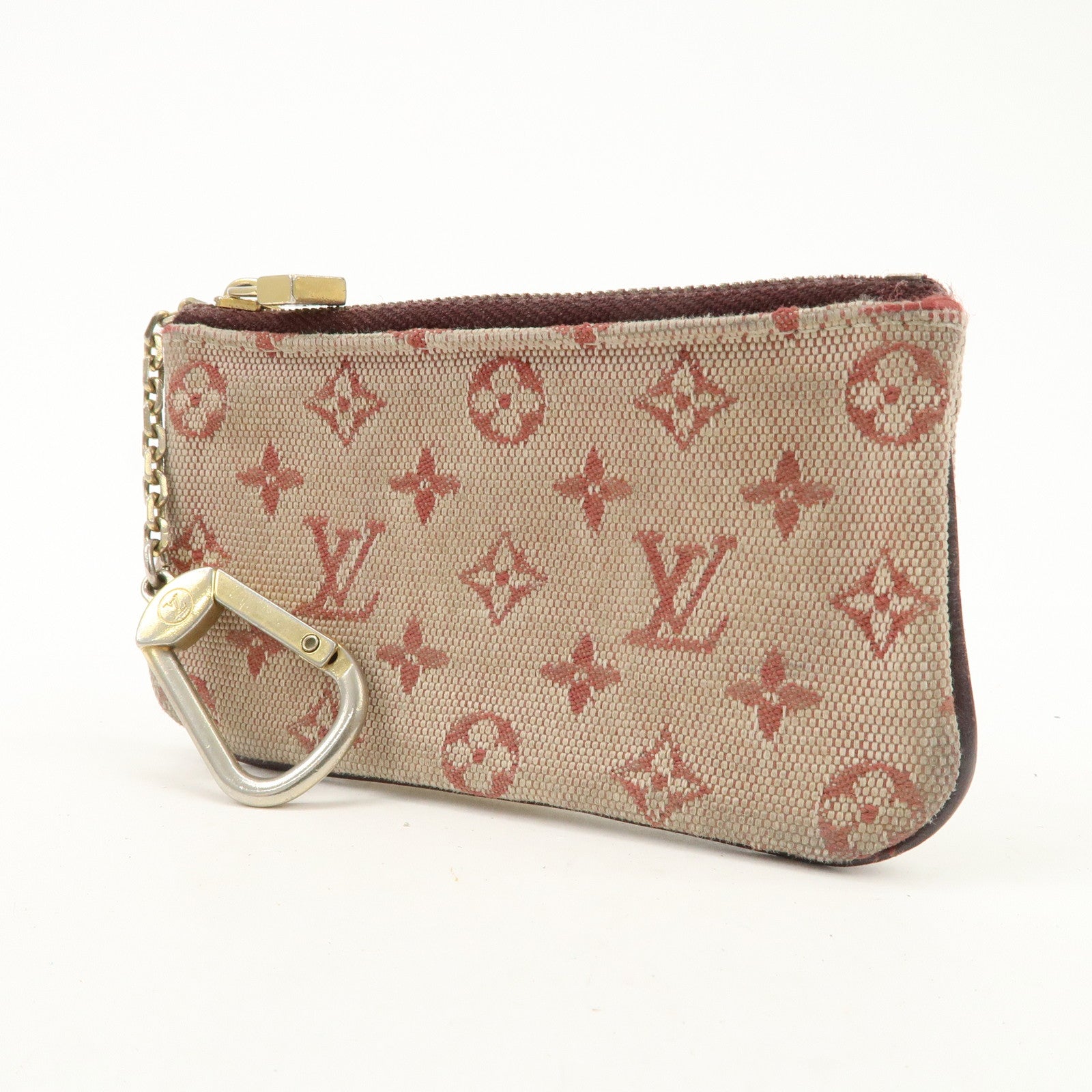 Louis Vuitton Monogram Mini Lin Set of 2 Coin Case M92238 M63805 Used