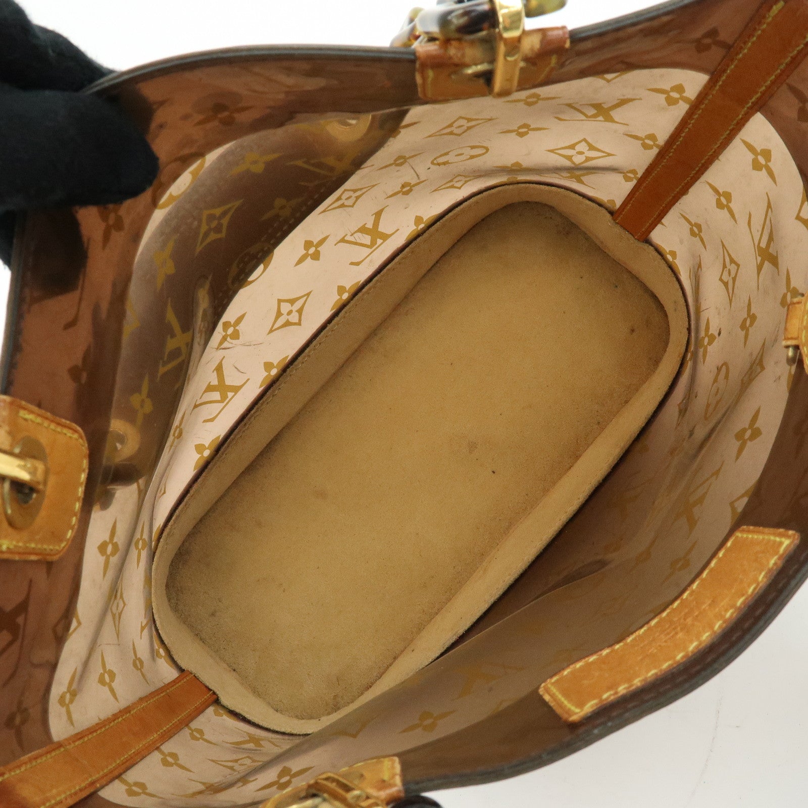 Louis Vuitton Monogram Cabas Ambre PM Tote Bag Clear Brown M92502