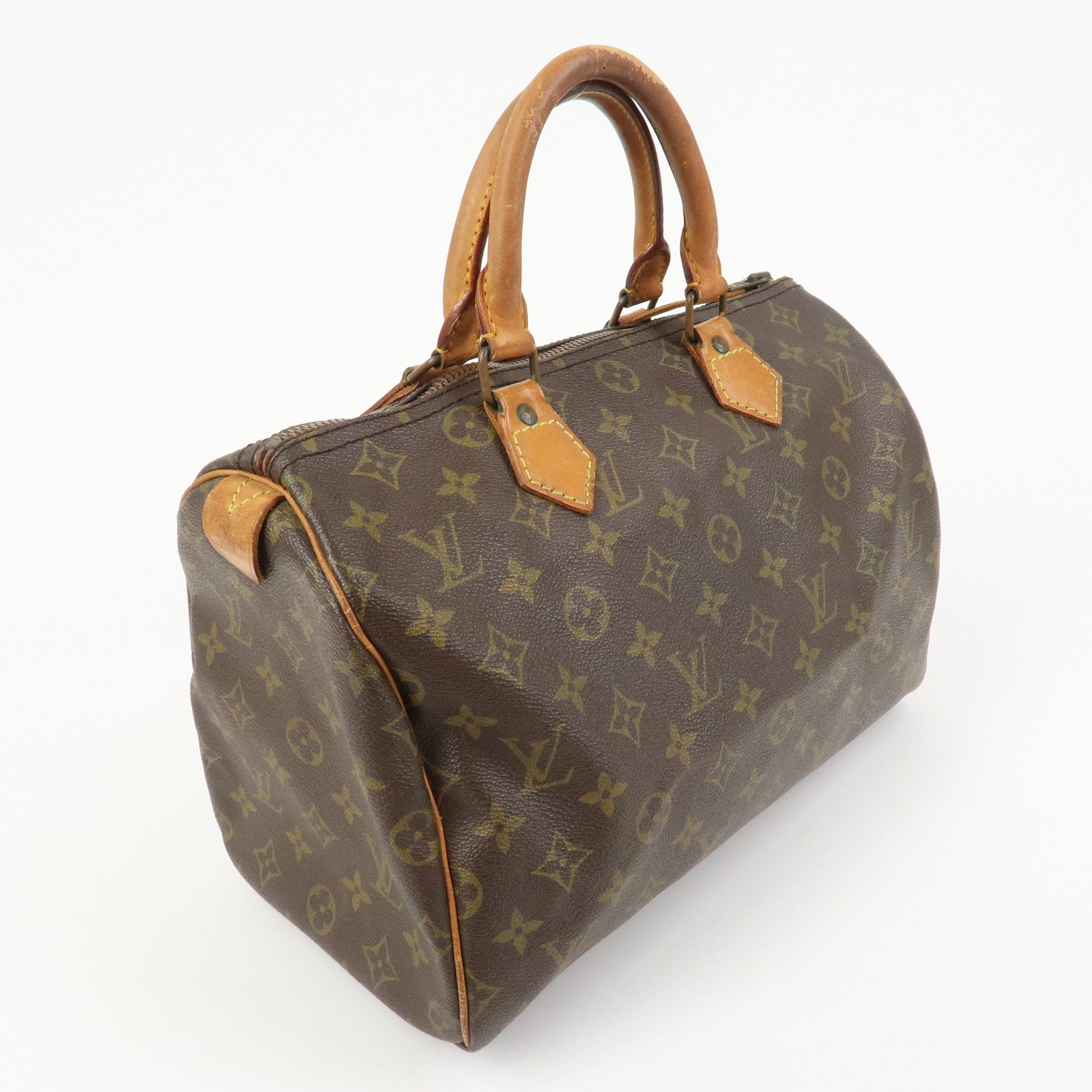 Louis Vuitton Monogram Speedy 30 Boston Bag Hand Bag Brown M41526