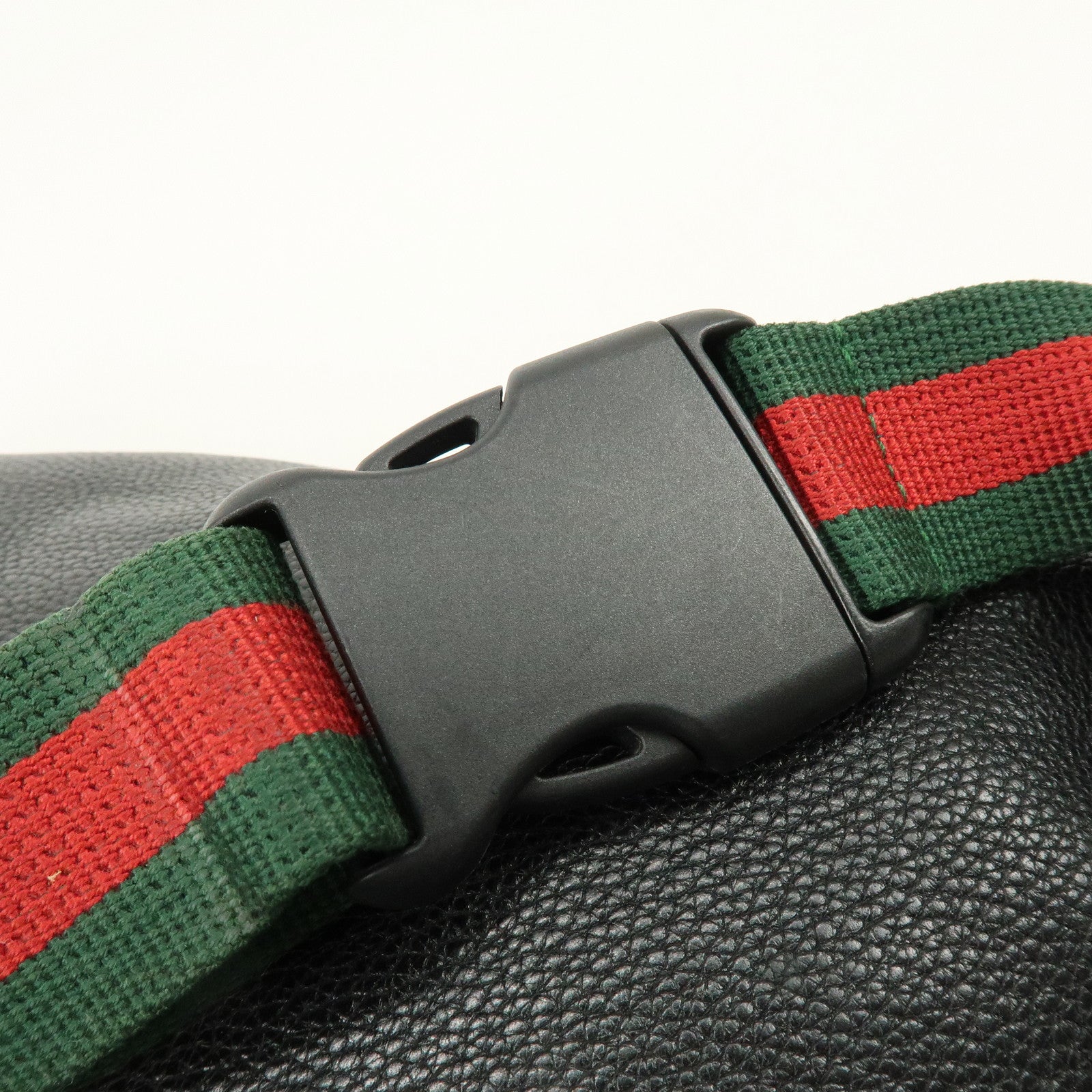 GUCCI Sherry Interlocking G Leather Canvas Waist Body Bag 530412