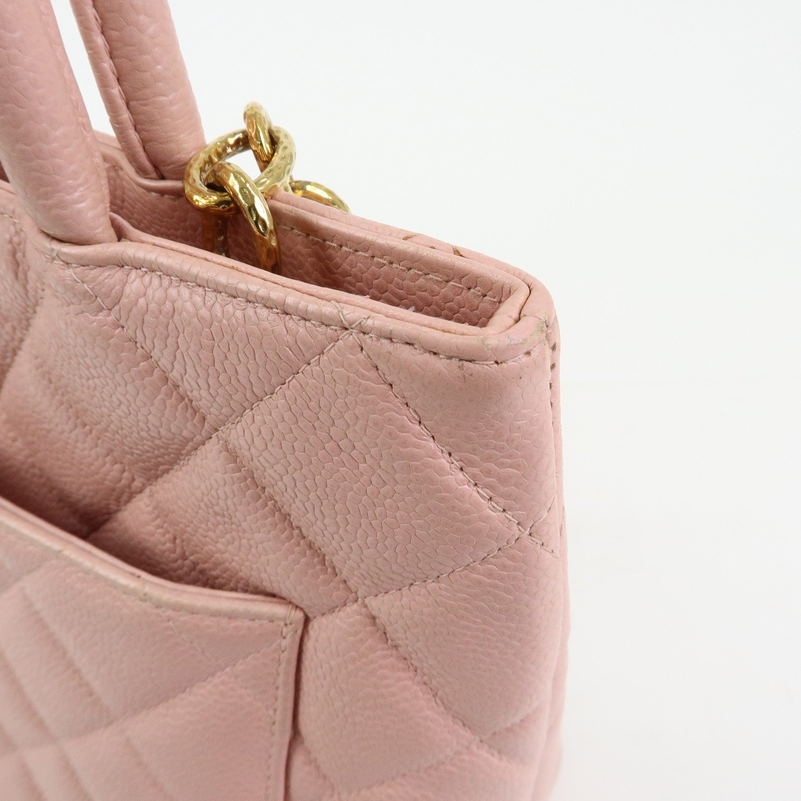 CHANEL Matelasse COCO Mark Medallion Tote Bag Hand Bag Pink A01804