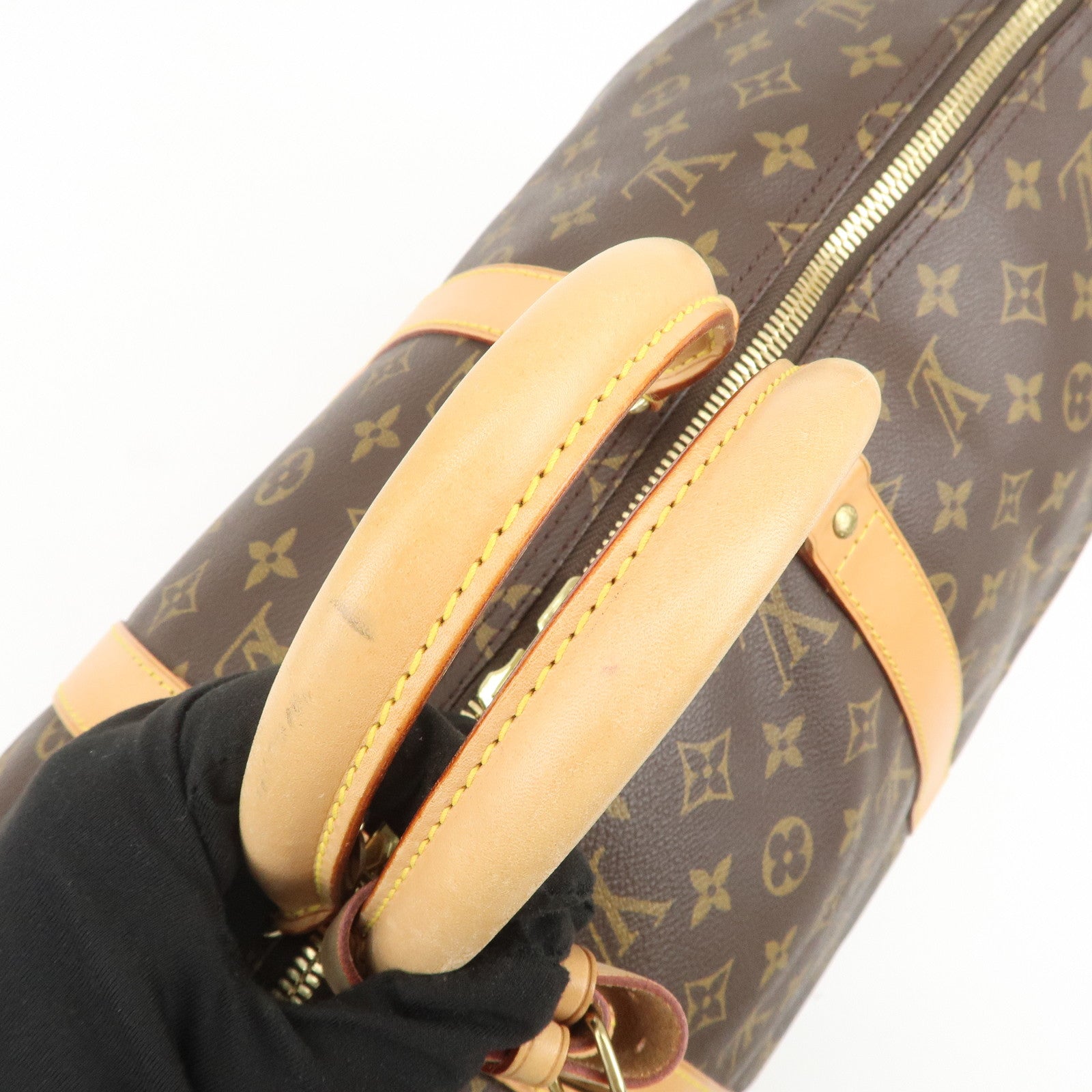 Louis Vuitton Monogram Keep All Bandouliere 50 Boston Bag M41416