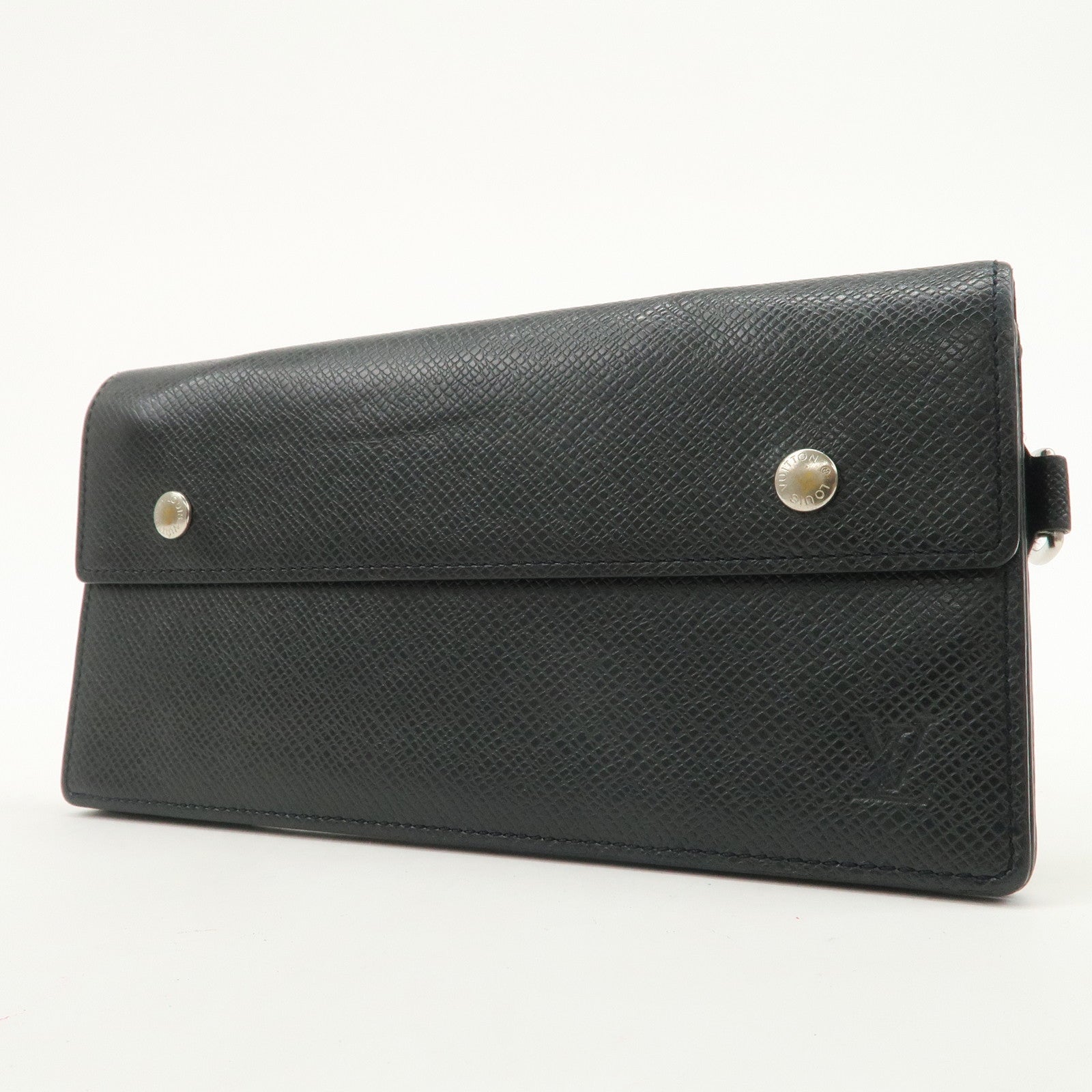 Louis Vuitton Taiga Portefeuille Accordeon Long Wallet Noir M30998
