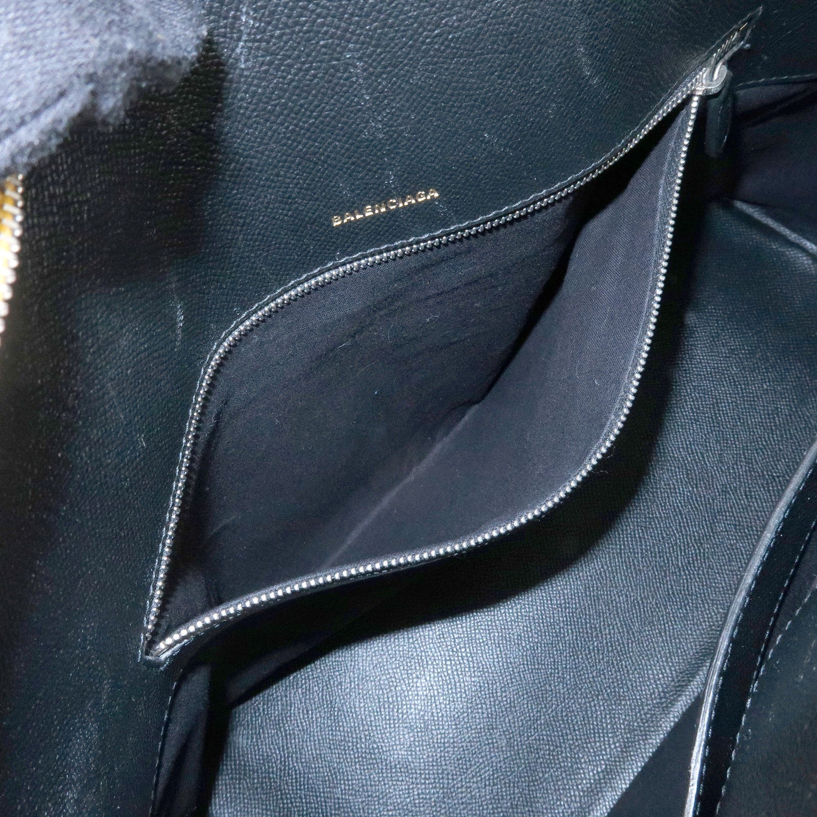 BALENCIAGA Ville Top Handle Leather 2Way Bag Hand Bag Yellow