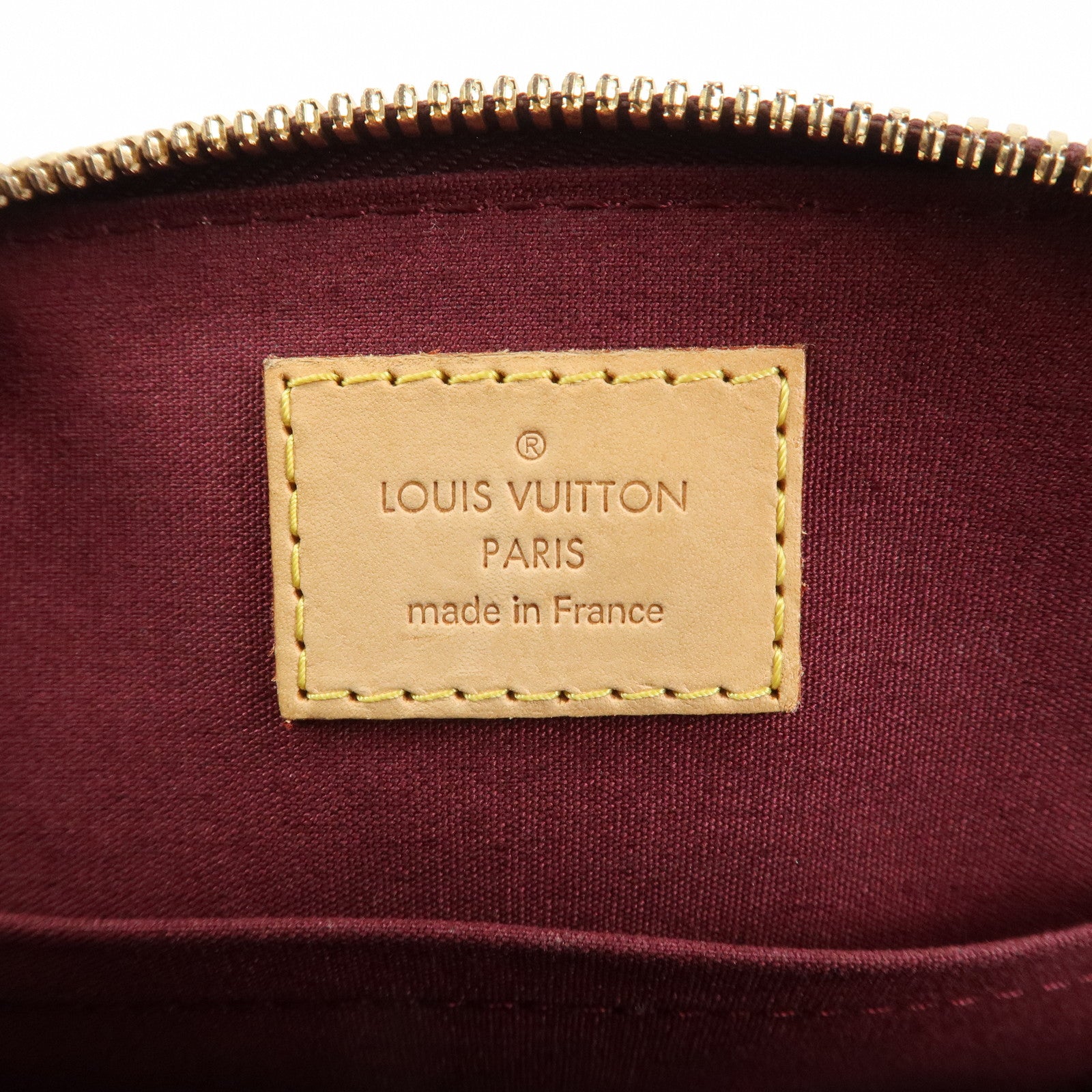 Louis Vuitton Monogram Vernis Alma BB 2Way Hand Bag Rouge M91676 Used