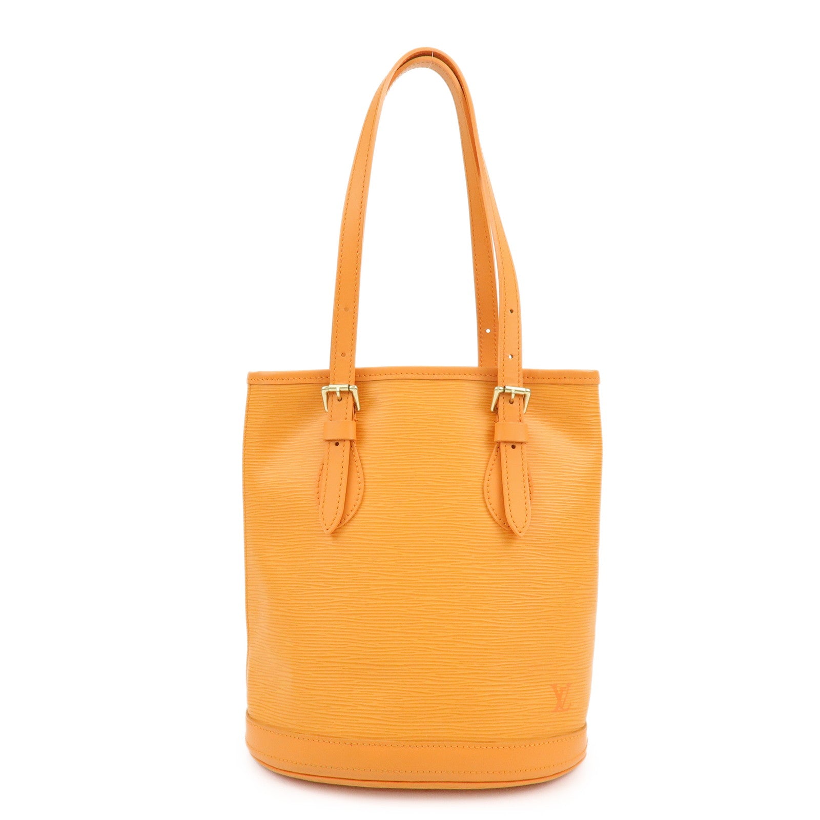 Louis Vuitton Epi Bucket PM Shoulder Bag Tote Bag Mandarin M5899H