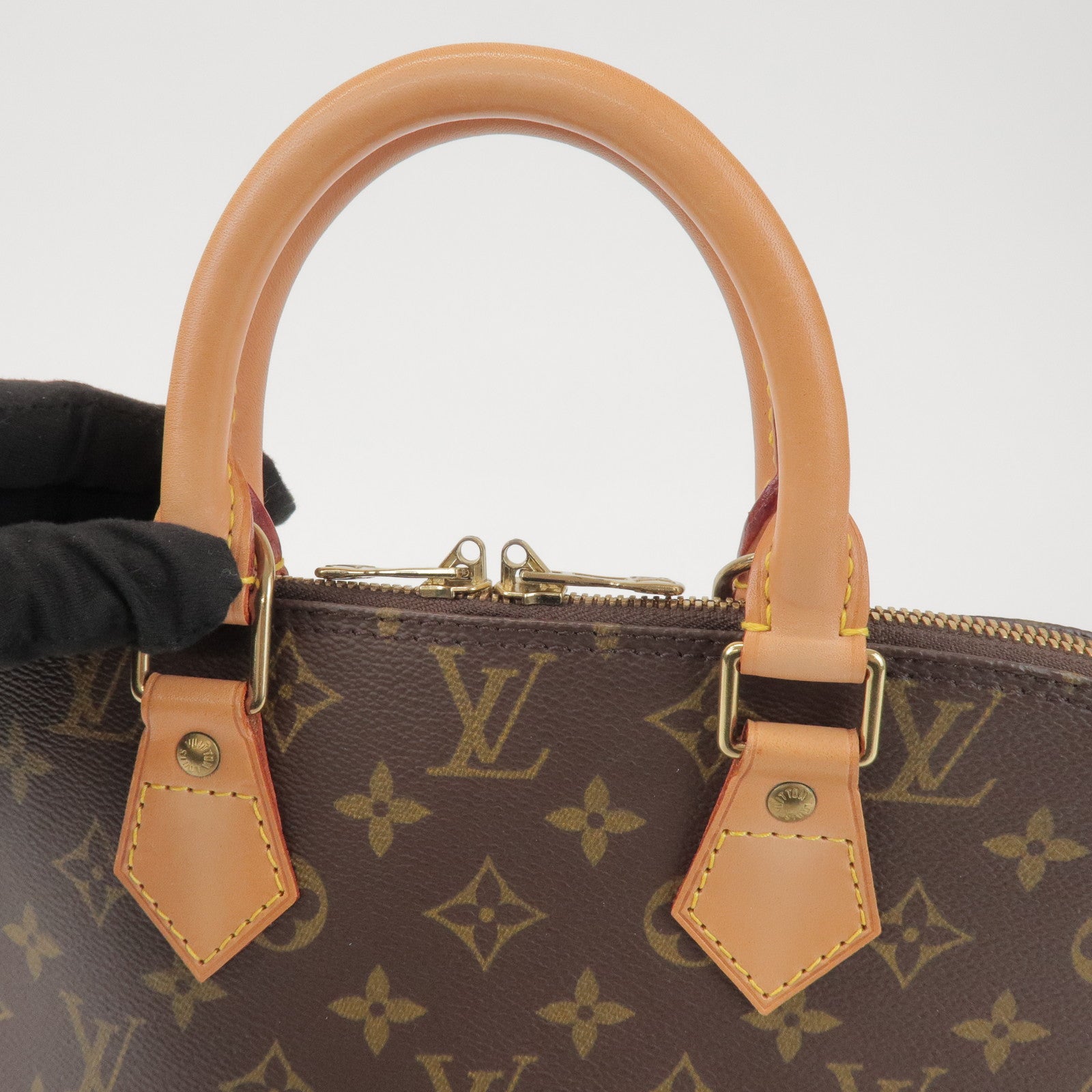 Louis Vuitton Monogram Alma Hand Bag Brown M51130