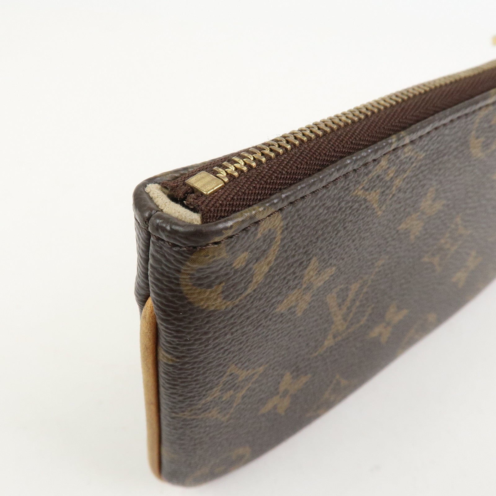Louis Vuitton Monogram Pochette Tikal Pouch Purse Brown M60019
