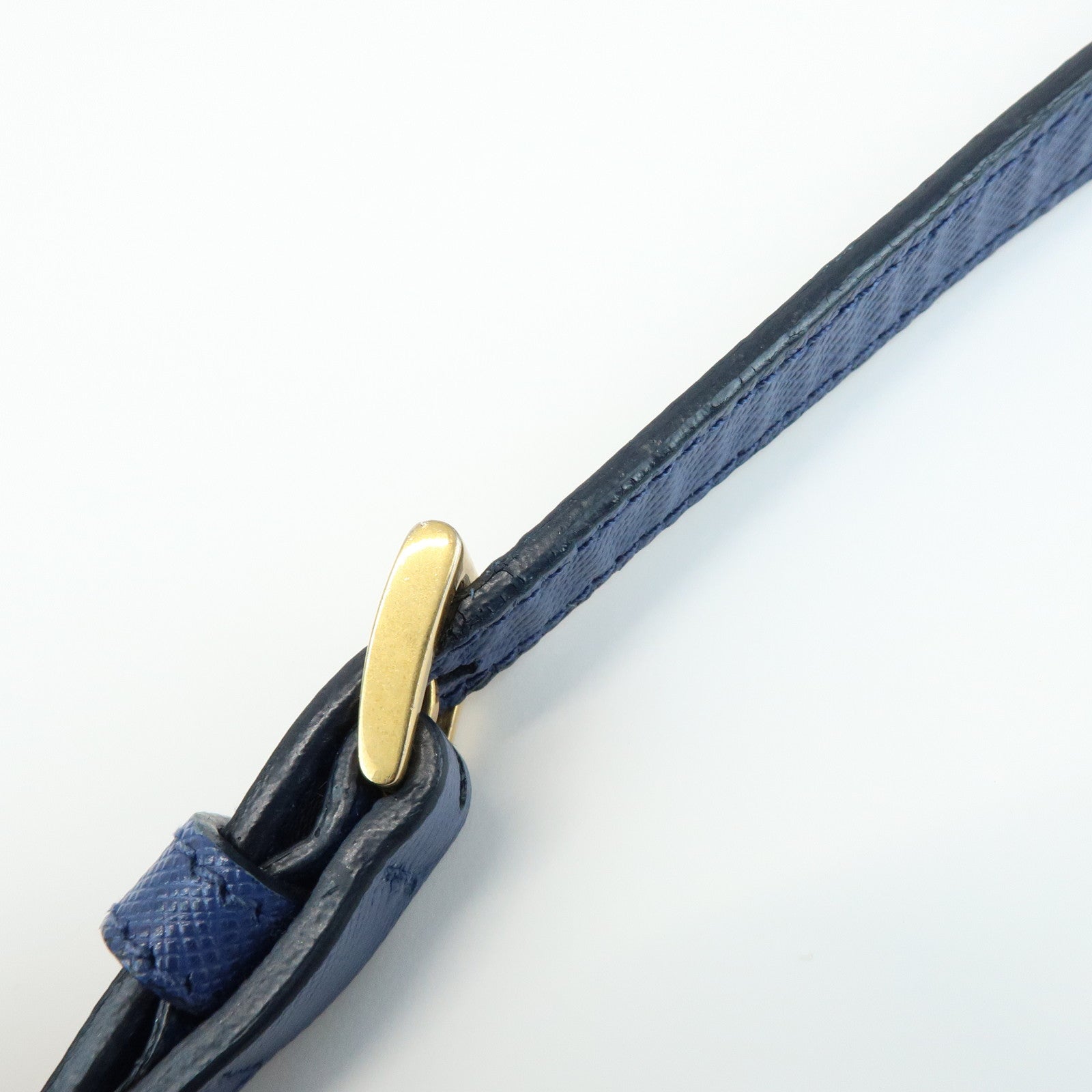 PRADA Triangle Logo 2Way Bag Hand Bag Shoulder Bag Blue Green