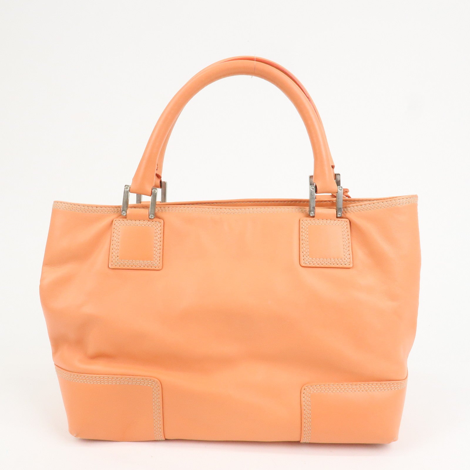 LOEWE Anagram Nappa Leather Hand Bag Tote Bag Pink