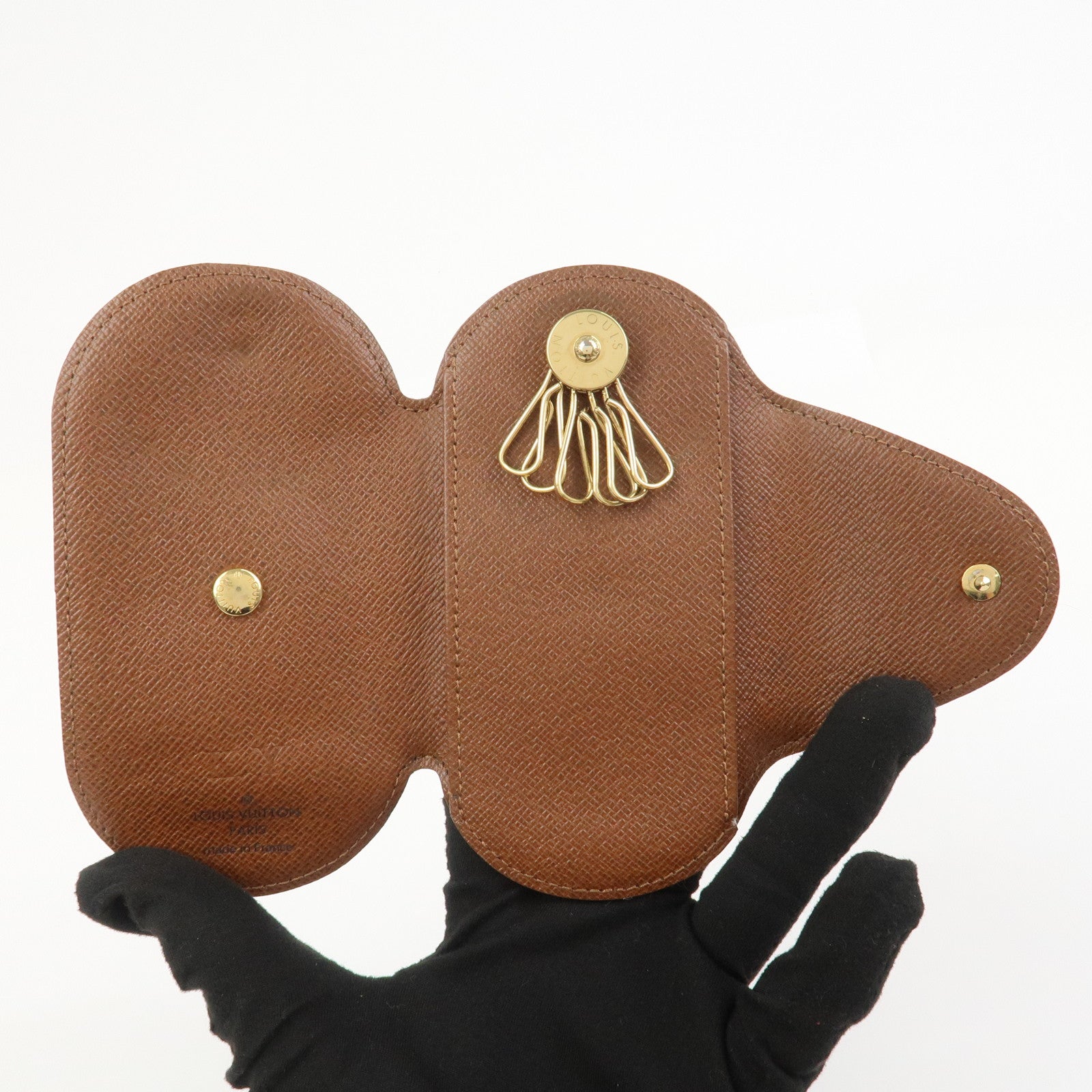 Louis Vuitton Monogram Rond GM Canvas Key Case Brown M60116