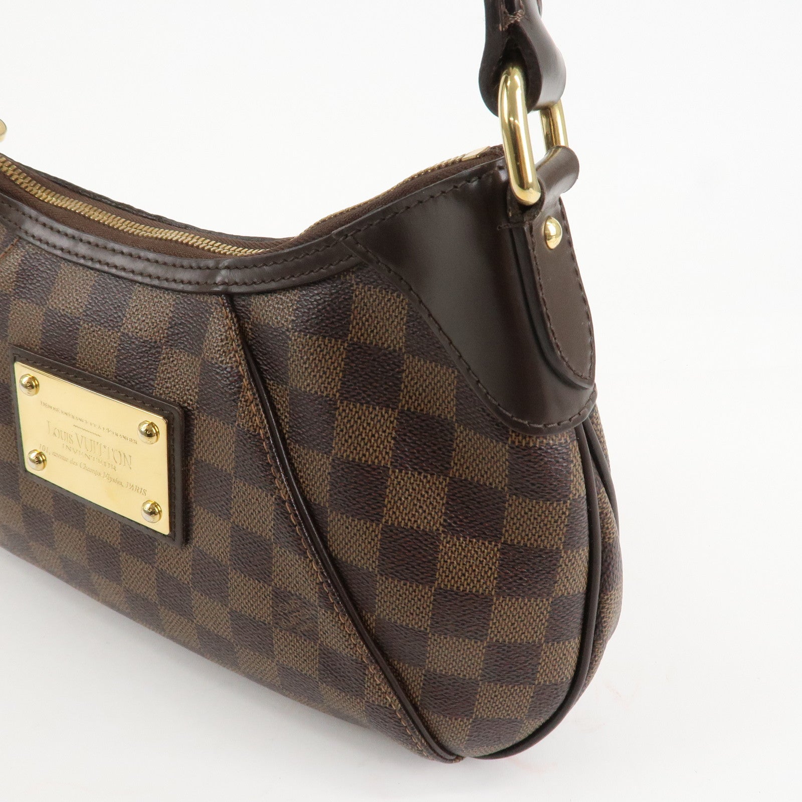 Louis Vuitton Damier Thames PM Shoulder Bag Hand Bag N48180 Used