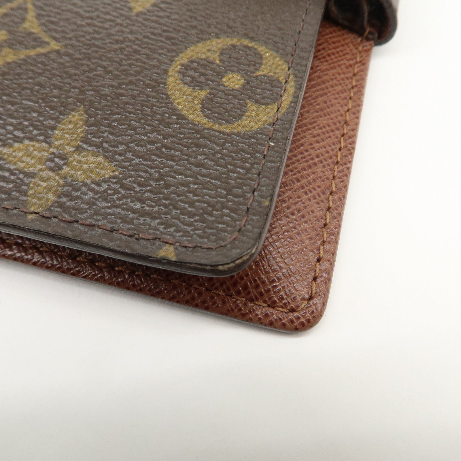 Louis Vuitton Monogram Panda Agenda PM Planner Cover Brown R20011 Used