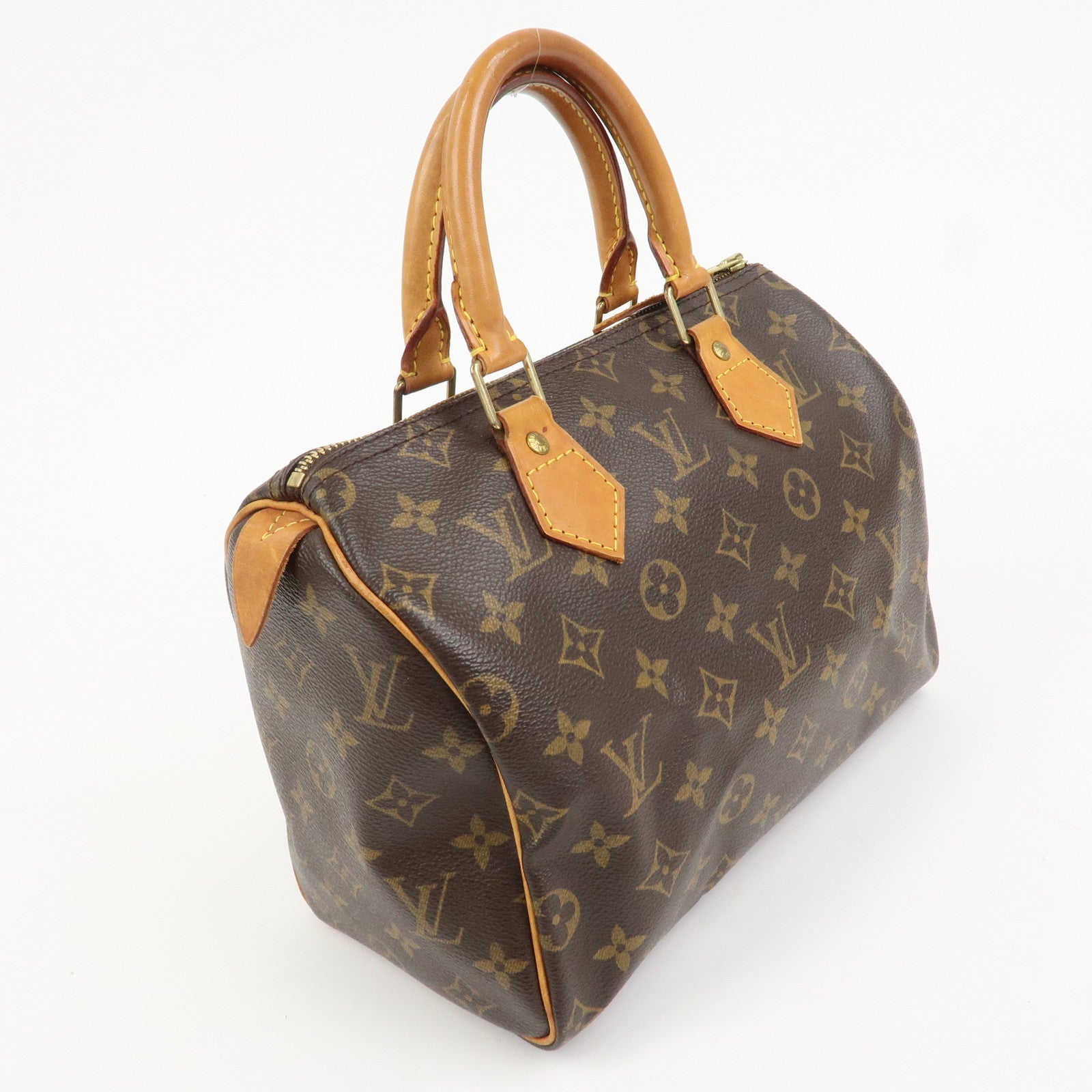 Louis Vuitton Monogram Speedy 25 Boston Bag Hand Bag Brown M41528
