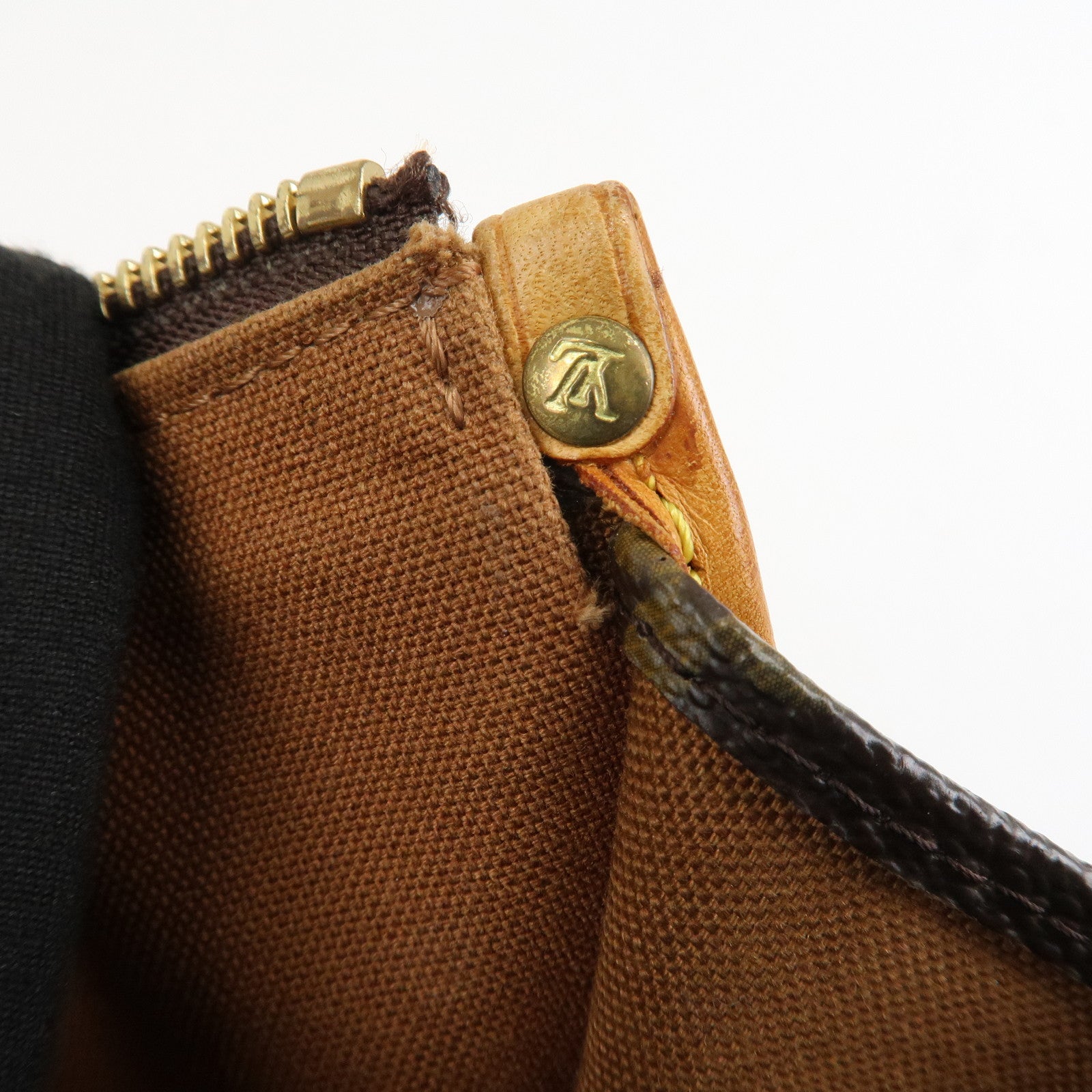 Louis Vuitton Monogram Popincourt Hand Bag Brown M40009 Used