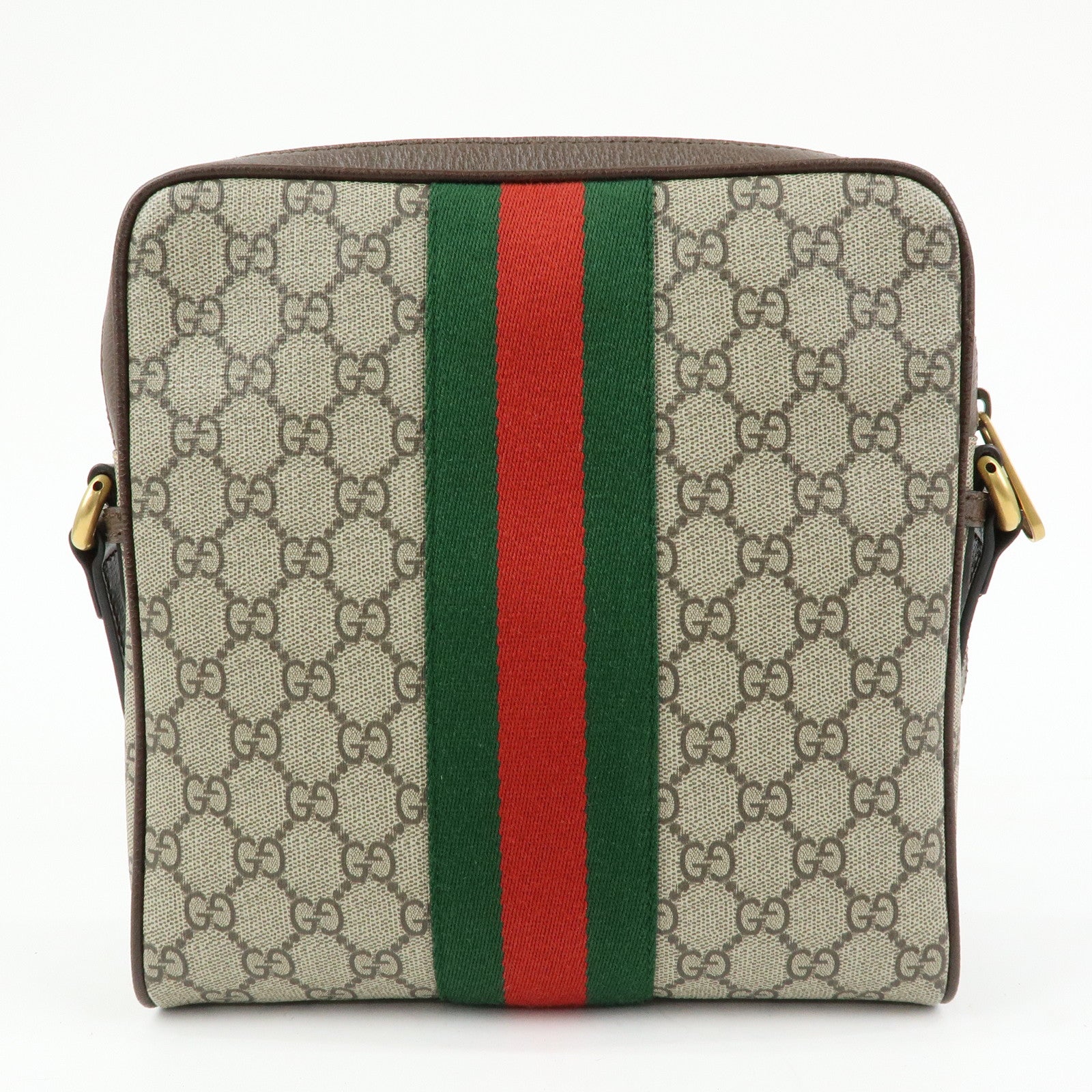 GUCCI Ophidia GG Supreme Canvas Leather Shoulder Bag Beige 547926