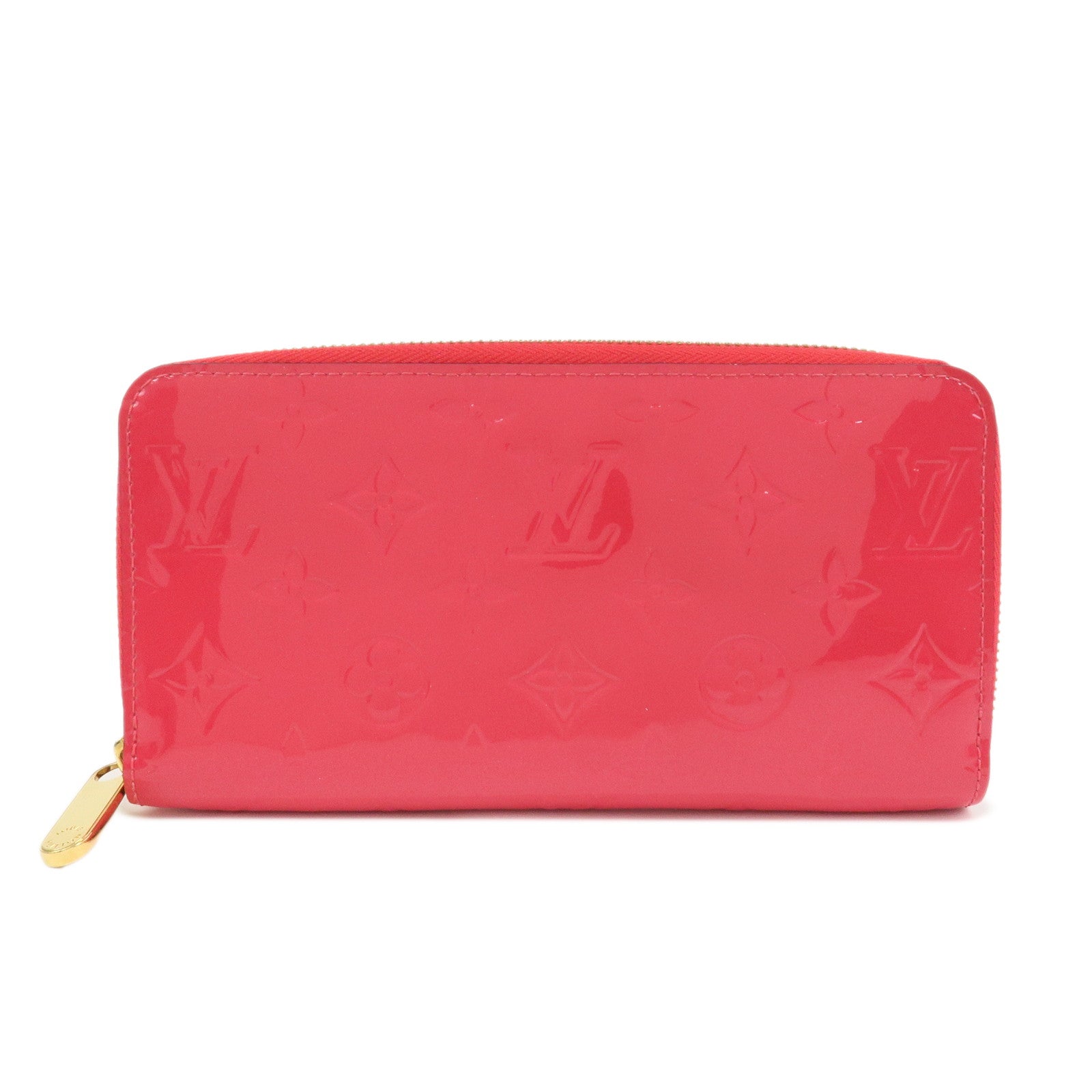 Louis Vuitton Monogram Vernis Round Zippy Wallet Hot Pink M93058