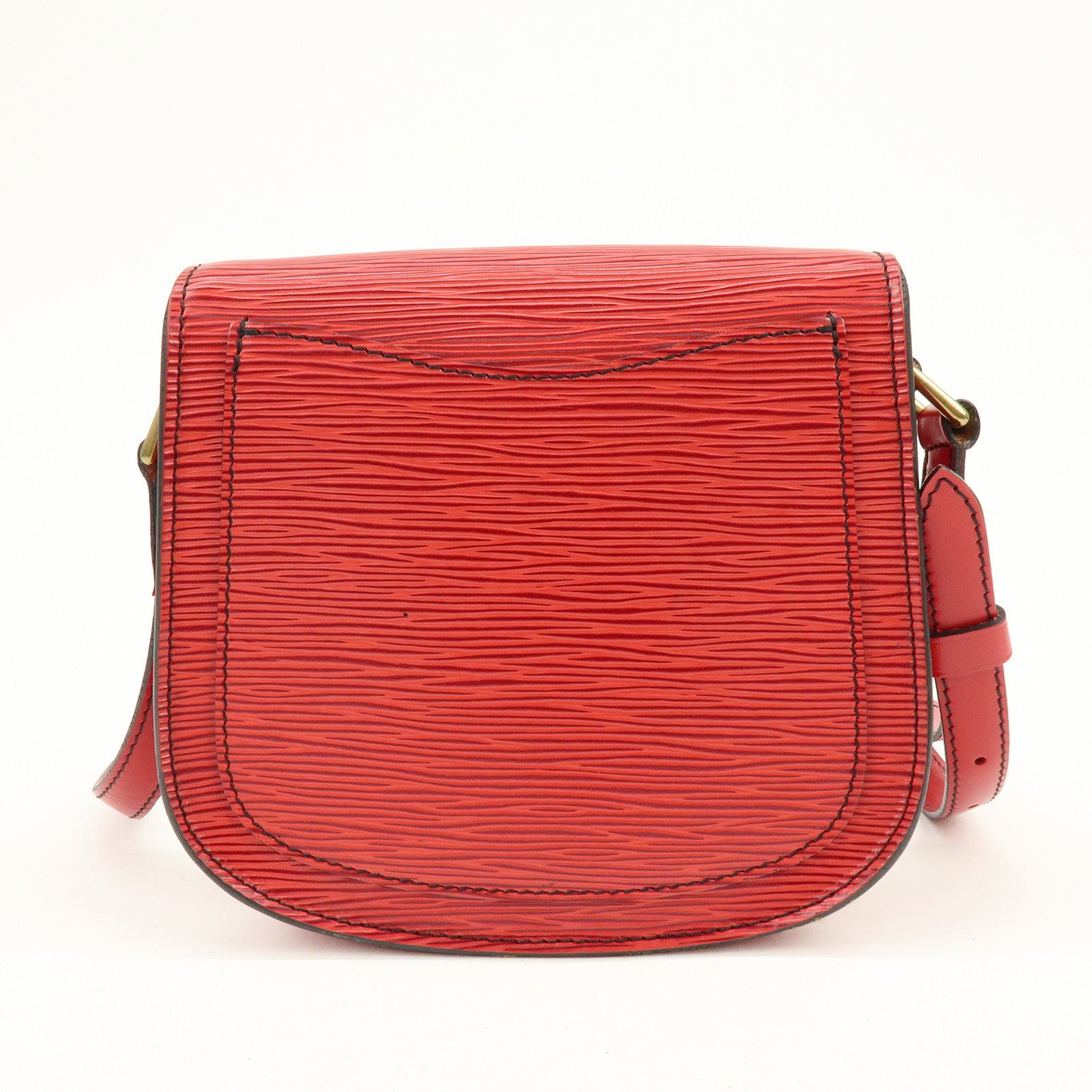 Louis Vuitton Epi Leather Mini Saint Cloud Shoulder Bag Red M52217